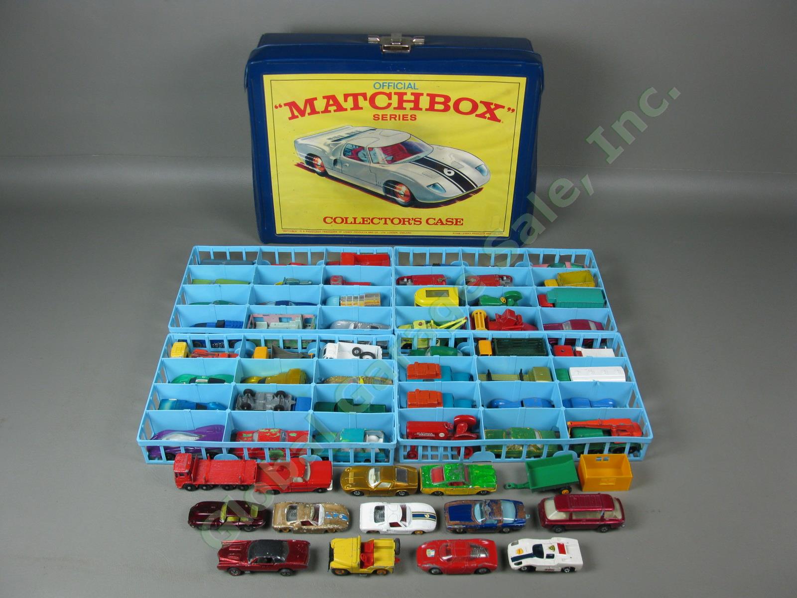 64+ Vtg Lesney Matchbox Hotwheels Tootsie-Toy Diecast Car Truck Farm Lot + Case+