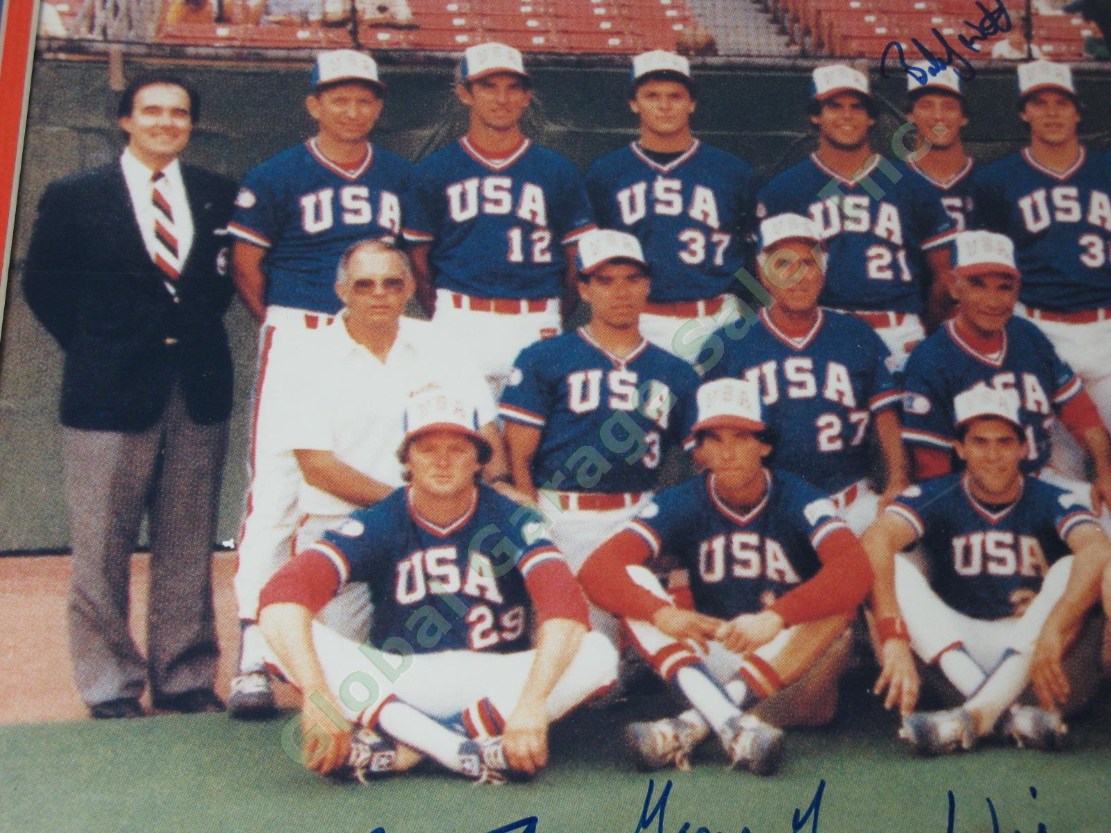 1984 USA Olympic Baseball Team Signed 16"x20" Photo w/ 21 Autographs McGwire +NR 10