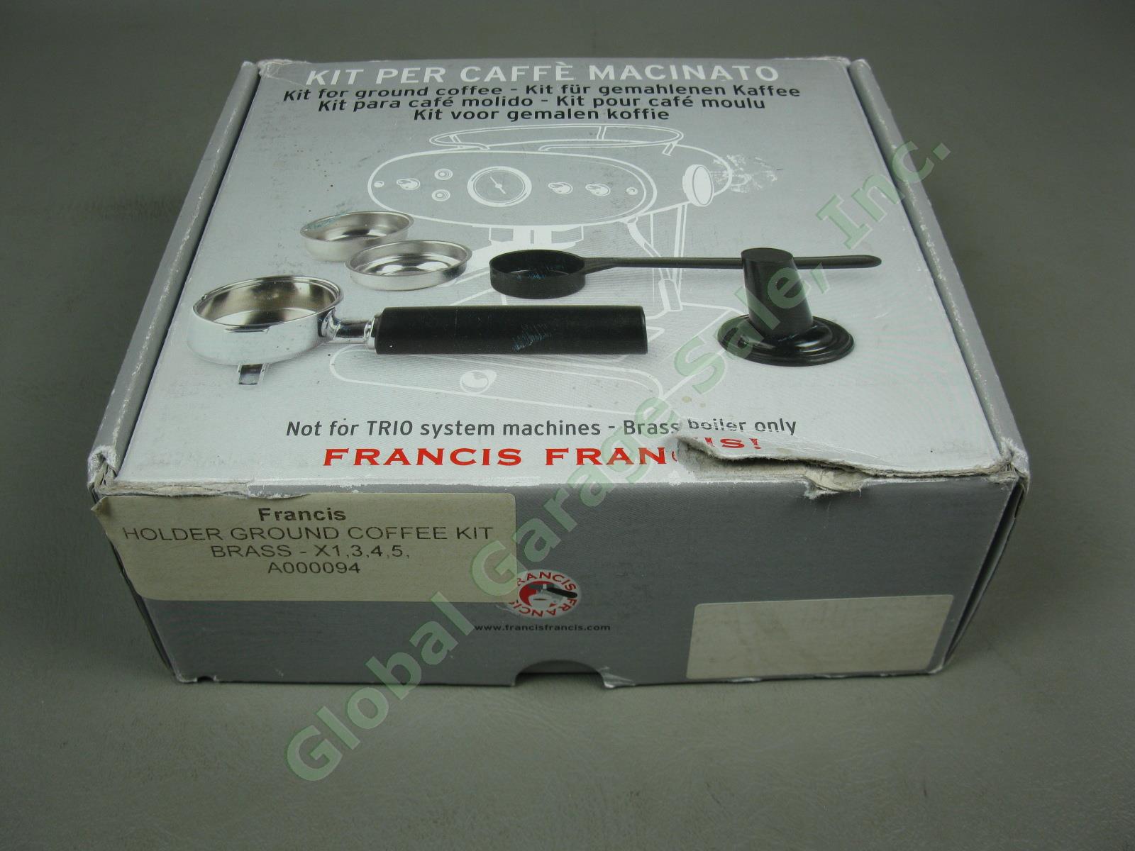 Illy Francis Holder Ground Espresso Coffee Kit A000094 For Brass Boiler X1,3,4,5 5