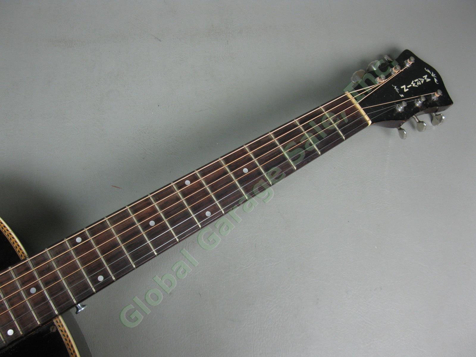 Vtg 1930s 1940s Harmony Marwin No 1 Arch Top Acoustic Guitar w/ Case NO RES! 3