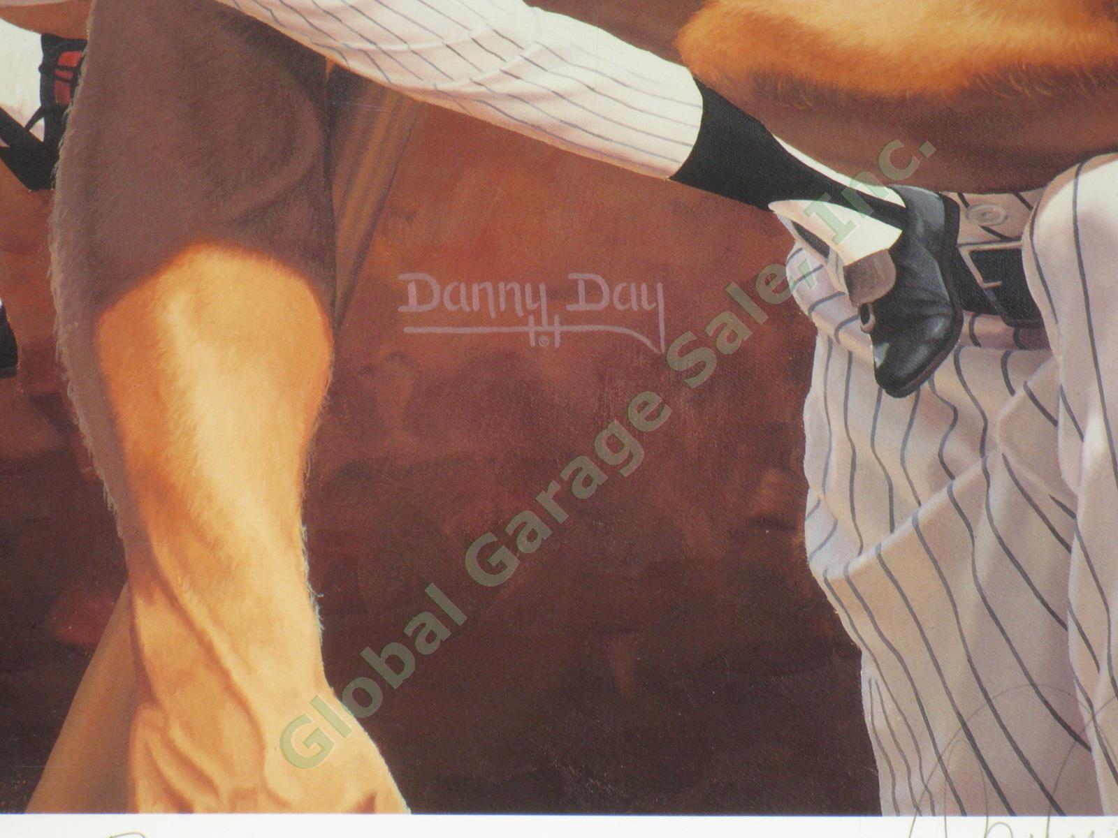 Mickey Mantle Signed Framed NY Yankees Danny Day Print A/P 22/53 JSA COA 18"x18" 3