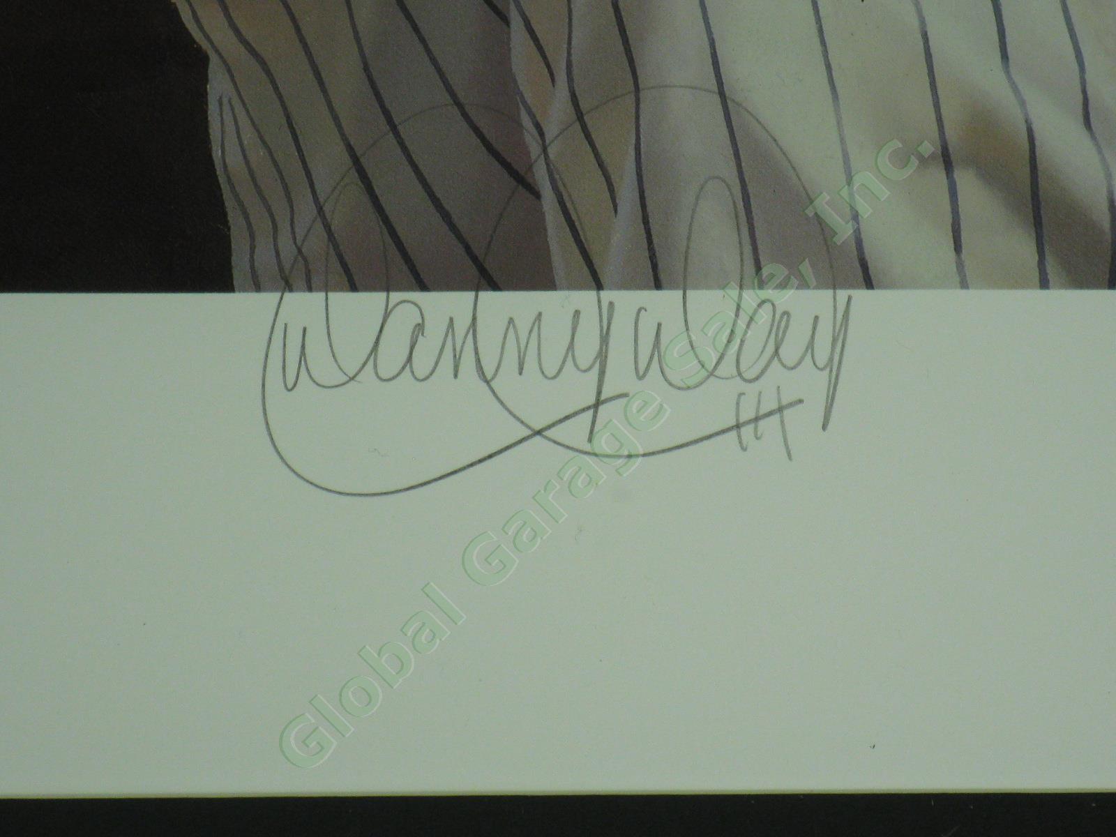 Mickey Mantle Signed Framed NY Yankees Danny Day Print A/P 22/53 JSA COA 18"x18" 5
