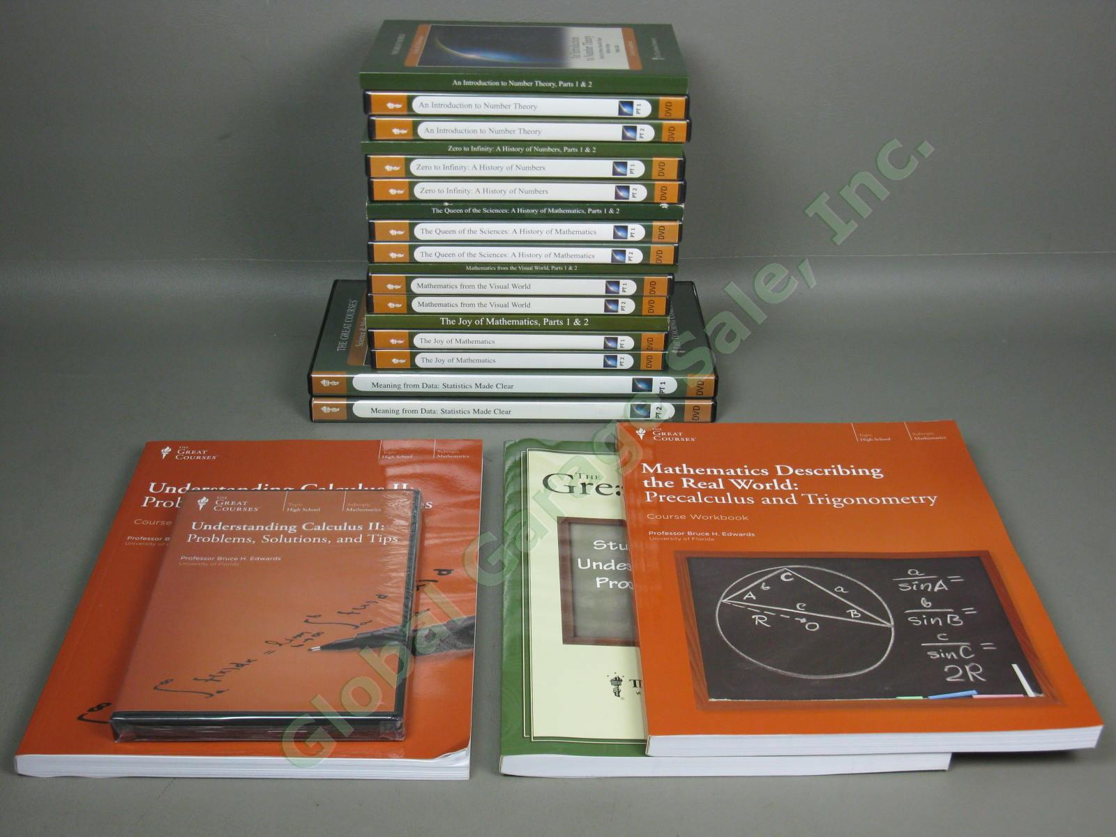 Teaching Company Great Courses DVD Lot Math Mathematics Number Theory Statistics
