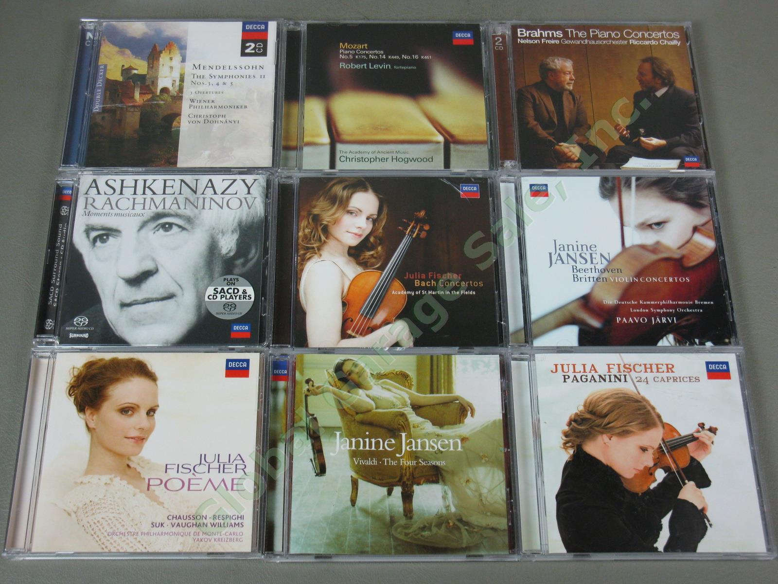 Huge Decca London Classical Music CD Lot 42 Discs Mozart Bach Brahms Vivaldi NR! 6