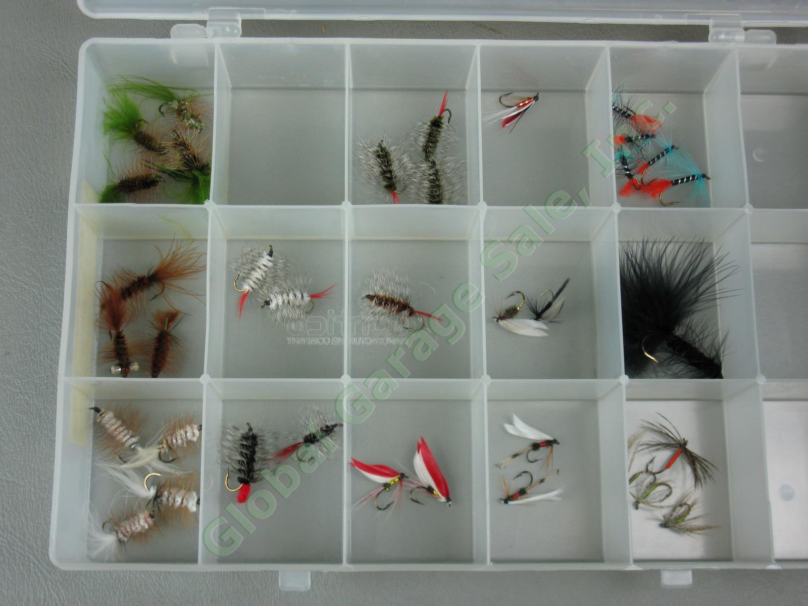 HUGE Lot 700+/- Fly Fishing Flies Trout Wet Dry Caddis Nymph w/ Cabelas Bag NR! 10