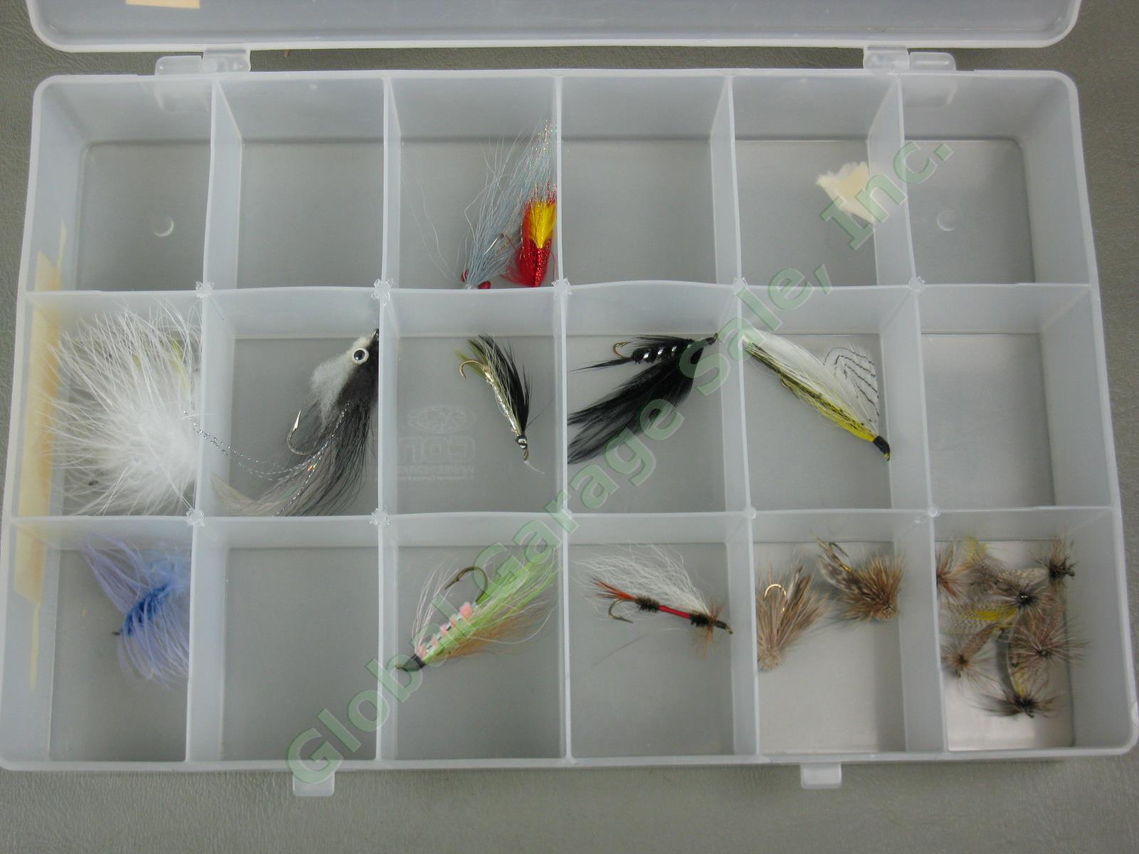 HUGE Lot 700+/- Fly Fishing Flies Trout Wet Dry Caddis Nymph w/ Cabelas Bag NR! 14
