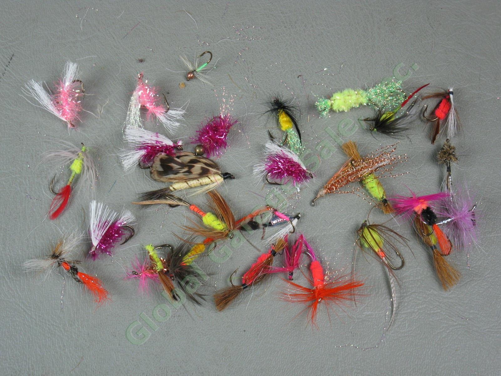 HUGE Lot 700+/- Fly Fishing Flies Trout Wet Dry Caddis Nymph w/ Cabelas Bag NR! 16