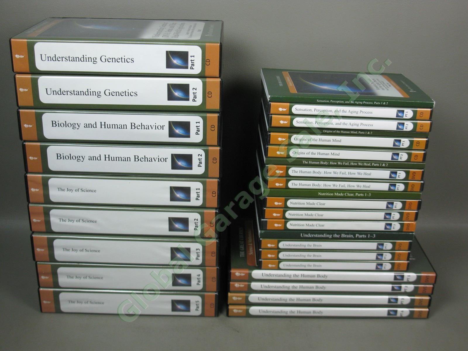 Teaching Company Great Courses DVD/CD Lot Science Genetics Nutrition Biology NR!