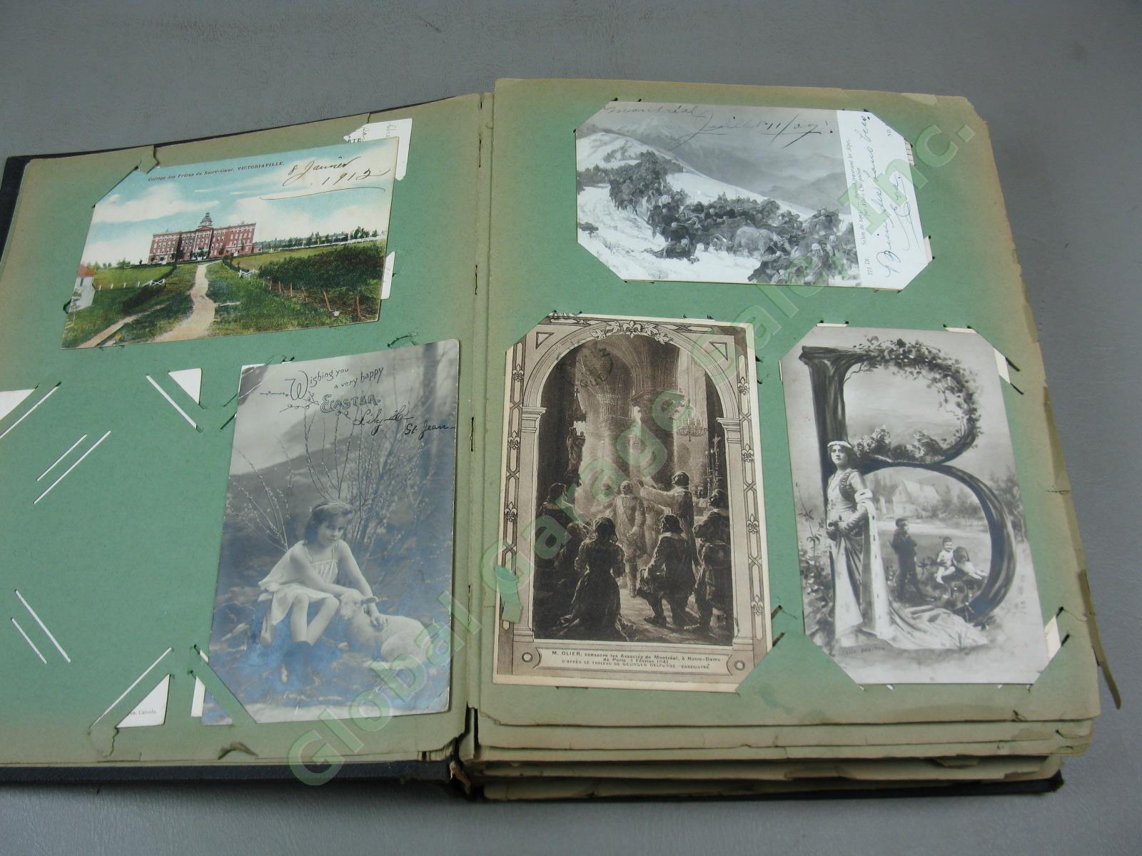 291 Vtg Antique 1900s Postcard Collection Album RPPC Real Photo Lot + 1905-1917? 2
