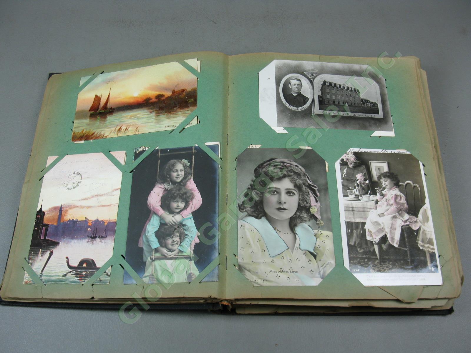 291 Vtg Antique 1900s Postcard Collection Album RPPC Real Photo Lot + 1905-1917? 16
