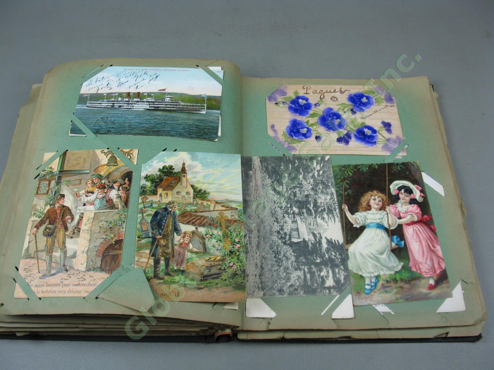 291 Vtg Antique 1900s Postcard Collection Album RPPC Real Photo Lot + 1905-1917? 47