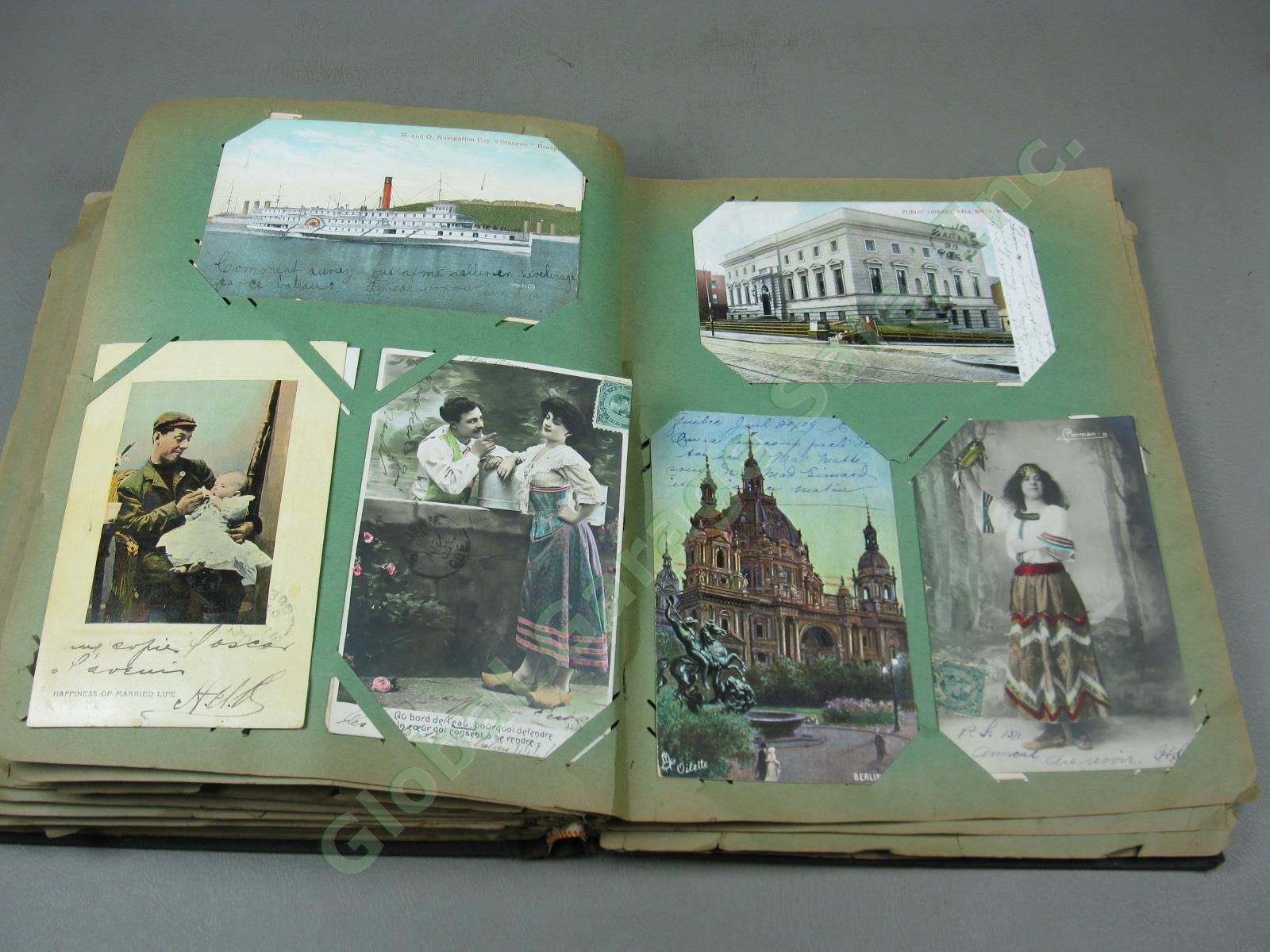 291 Vtg Antique 1900s Postcard Collection Album RPPC Real Photo Lot + 1905-1917? 50