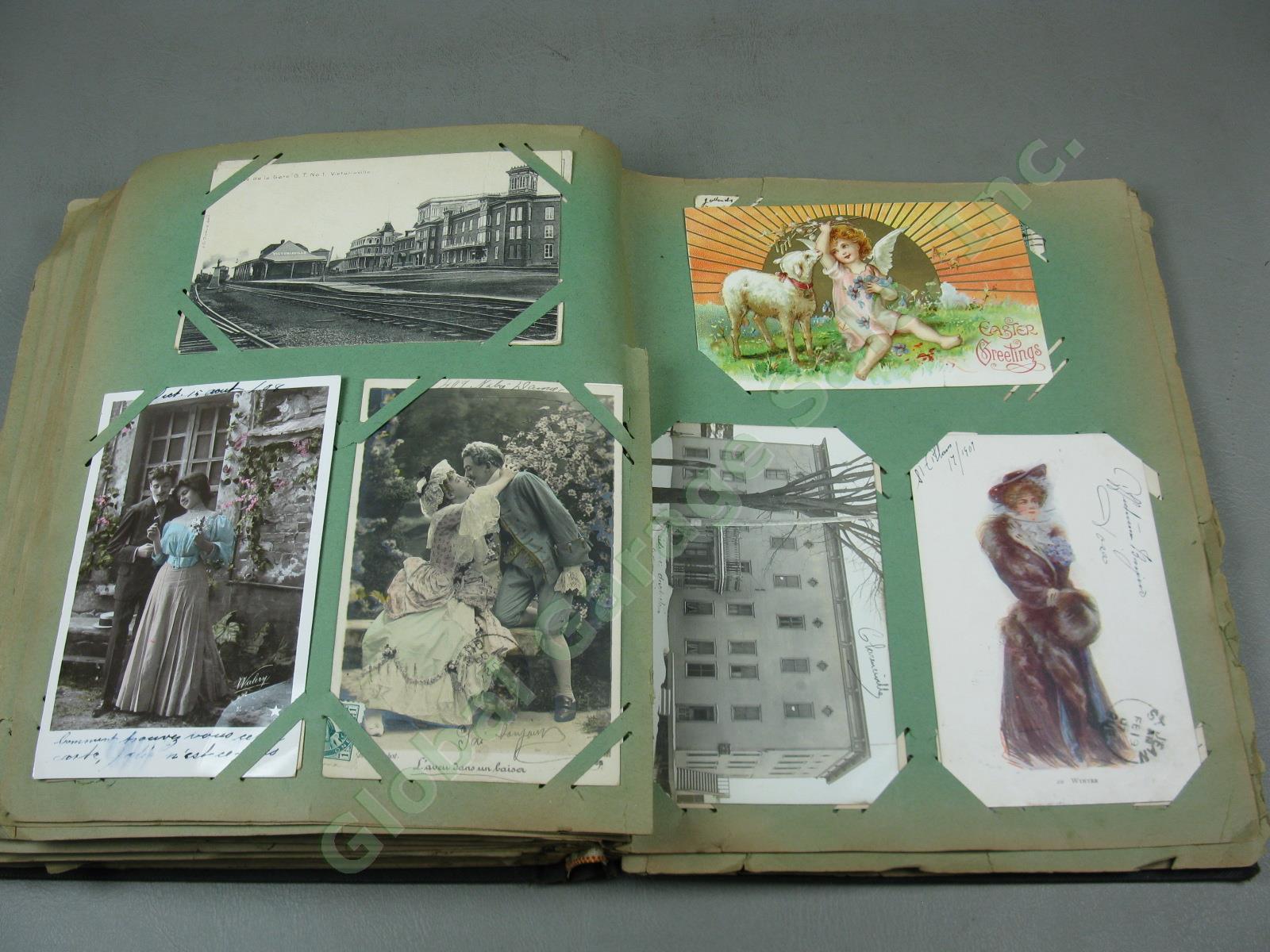 291 Vtg Antique 1900s Postcard Collection Album RPPC Real Photo Lot + 1905-1917? 51