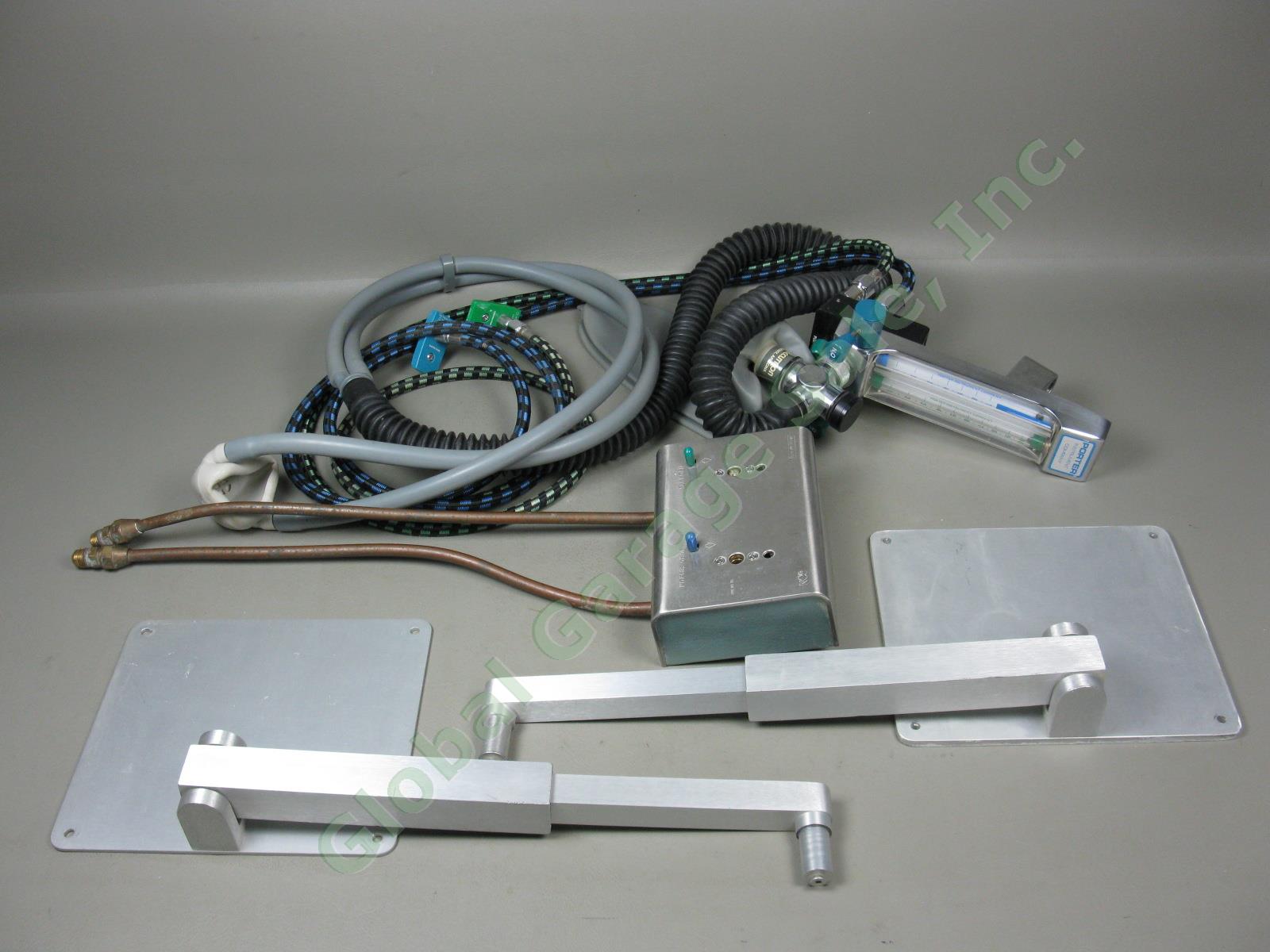 Porter Nitrous Oxide Flowmeter Setup For Conscious Patient Sedation Chemetron NR