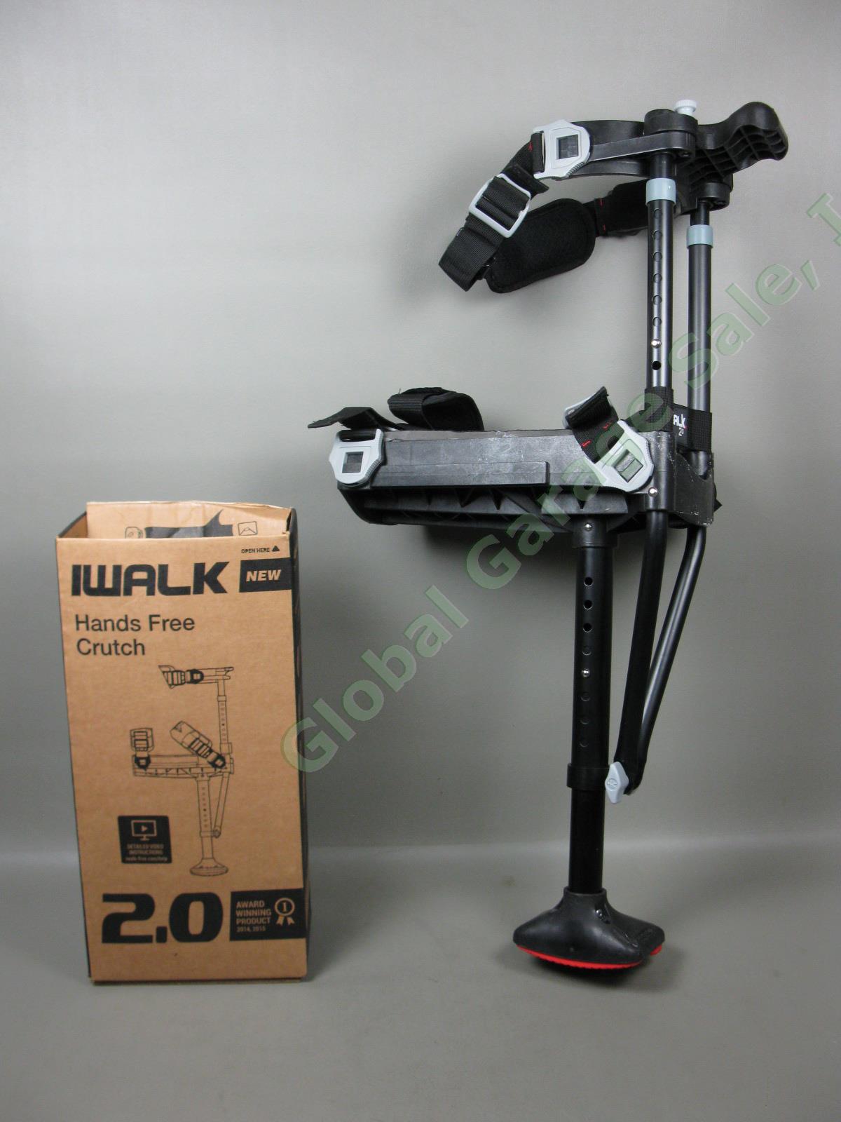 iWalk 2.0 Hands Free Adjustable Pirate Peg Leg Support Knee Crutch Walker W/ Box