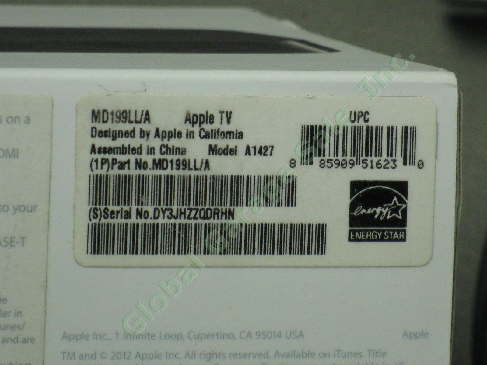 Apple TV Model A1427 3rd Gen Generation MD199LL/A One Owner Works Great NO RES! 1