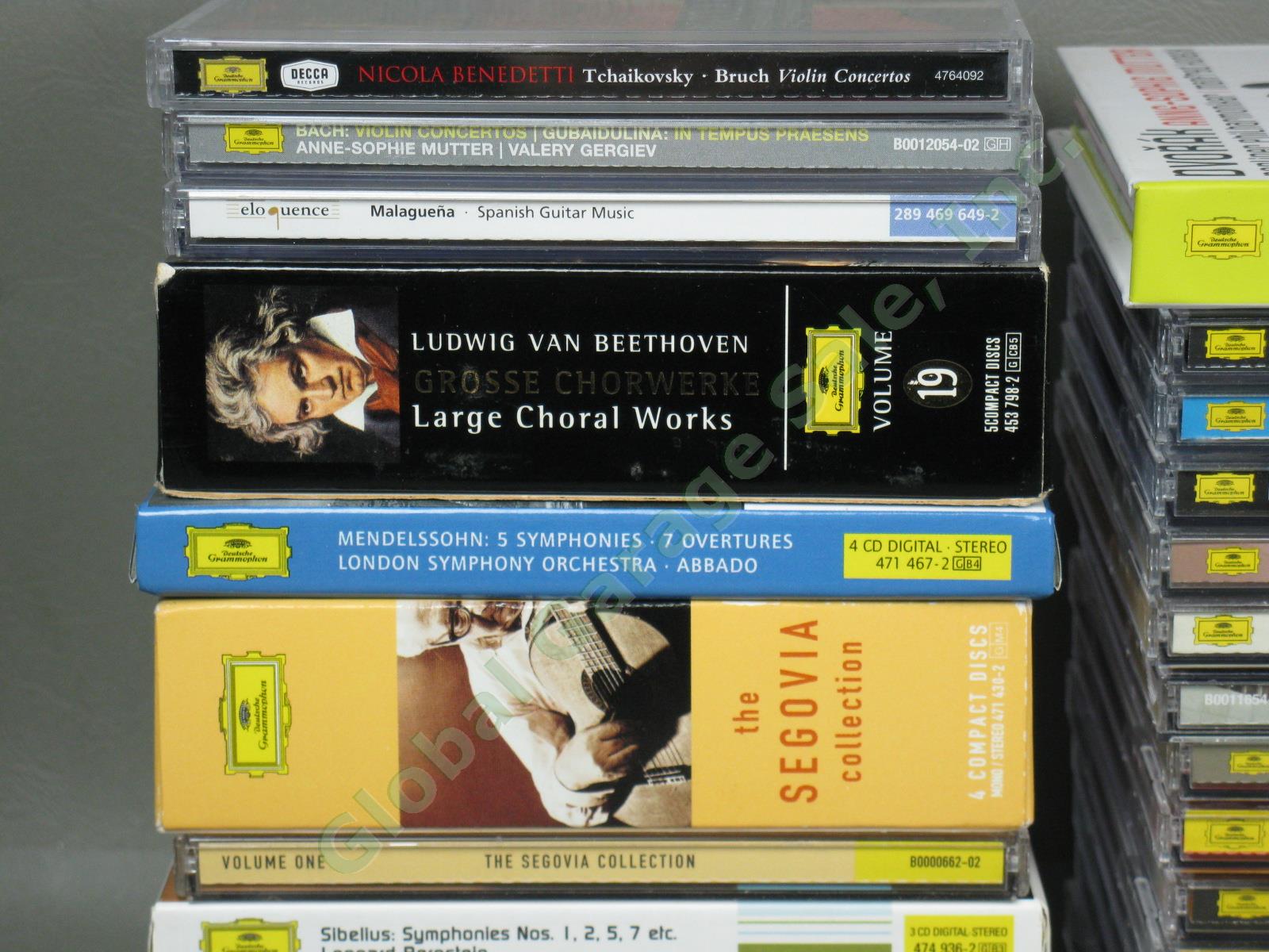 Huge Deutsche Grammophon Classical Music 50 CD Lot Beethoven Mozart Bach Segovia 1