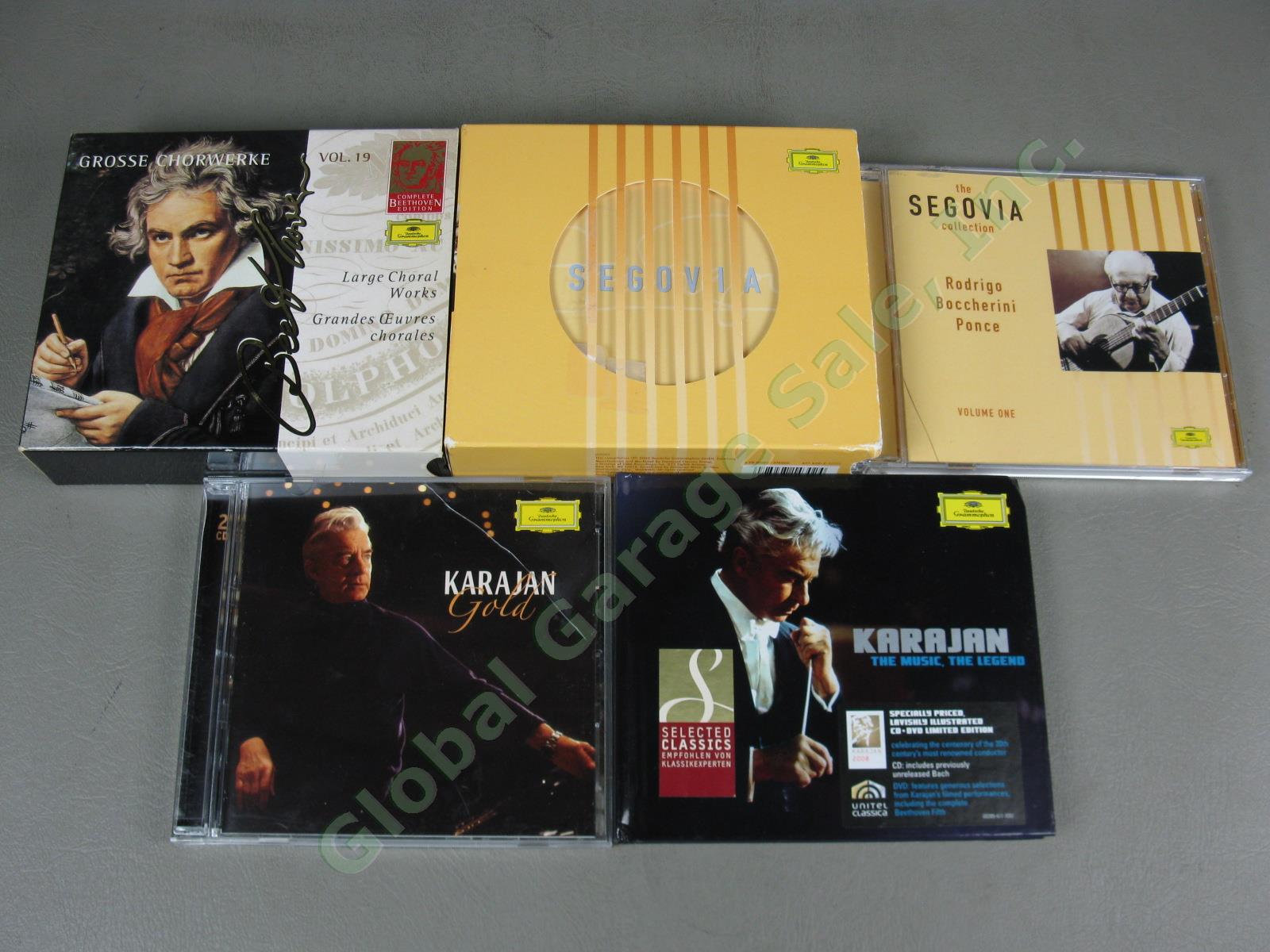 Huge Deutsche Grammophon Classical Music 50 CD Lot Beethoven Mozart Bach Segovia 8