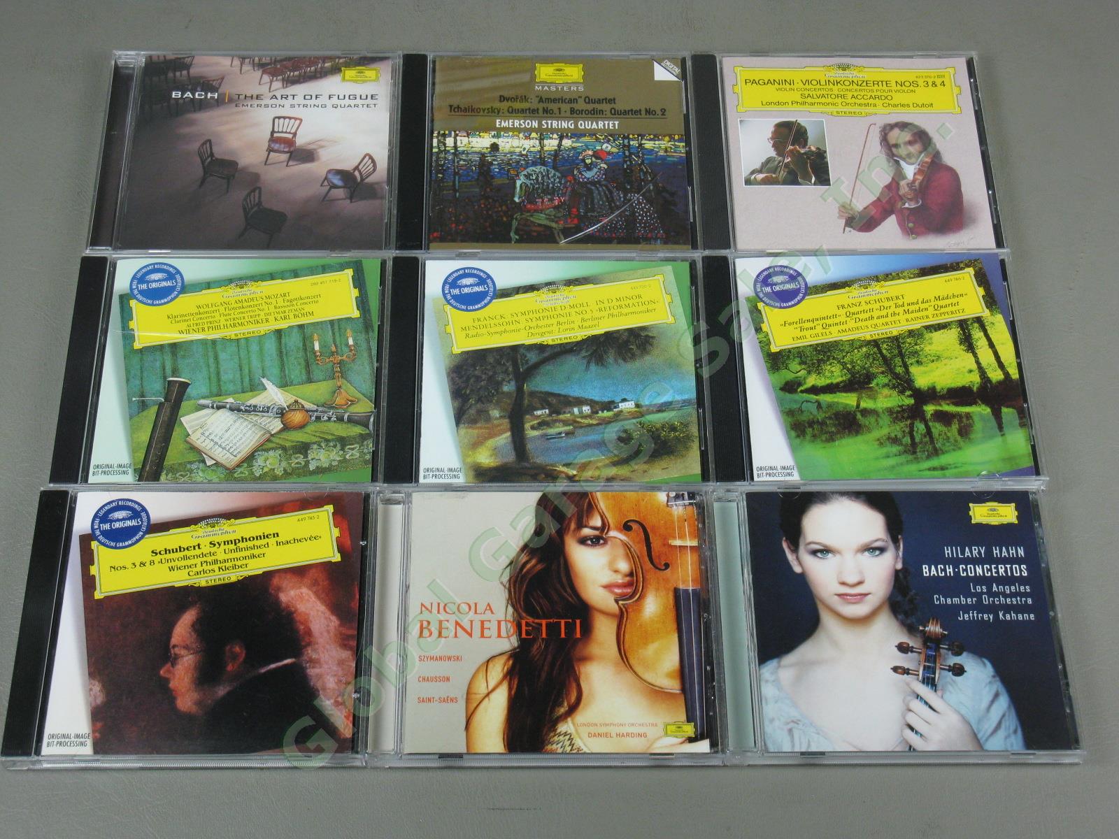 Huge Deutsche Grammophon Classical Music 45 CD Lot Brahms Mozart Liszt Dvorak NR 5