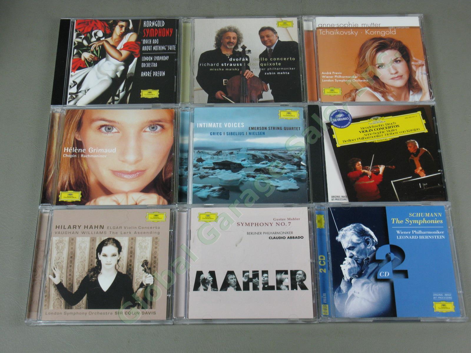 Huge Deutsche Grammophon Classical Music 45 CD Lot Brahms Mozart Liszt Dvorak NR 7
