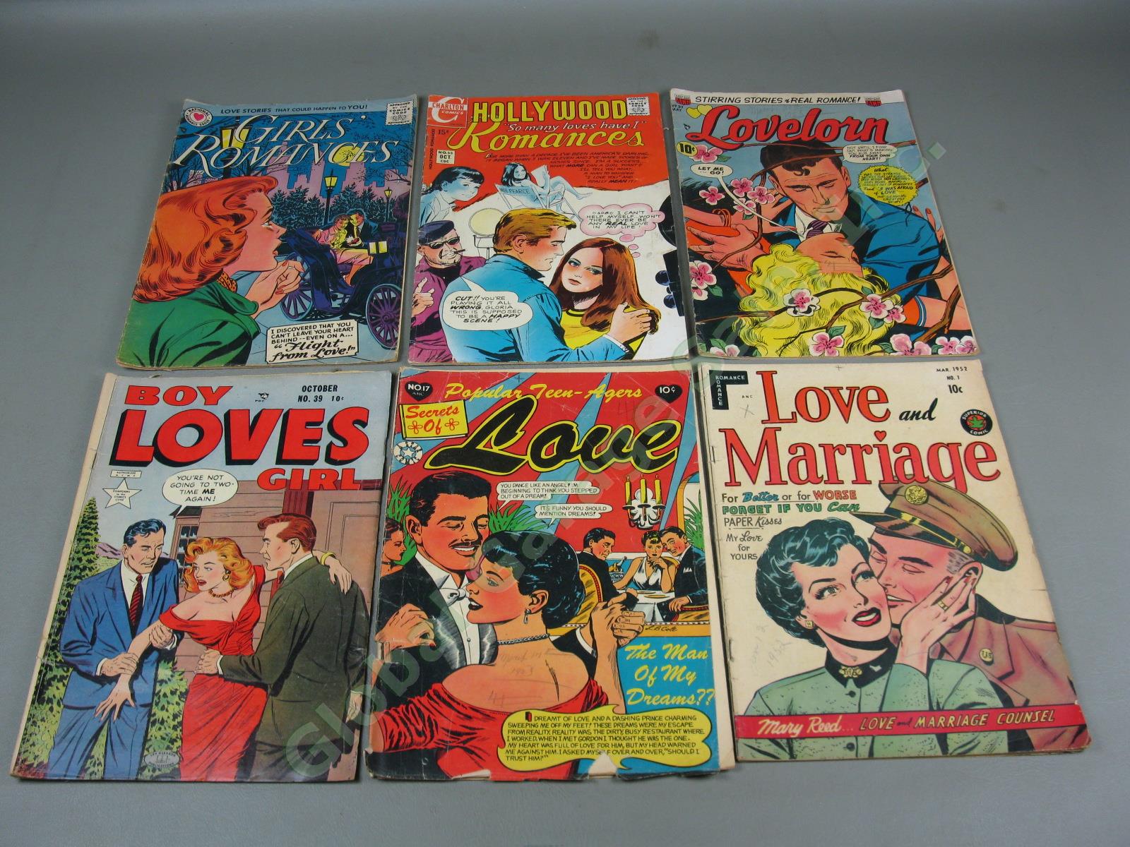 Huge Vtg Comic Lot Young Romance Teen-Age Girls Love Marriage Diary 1950s- 6