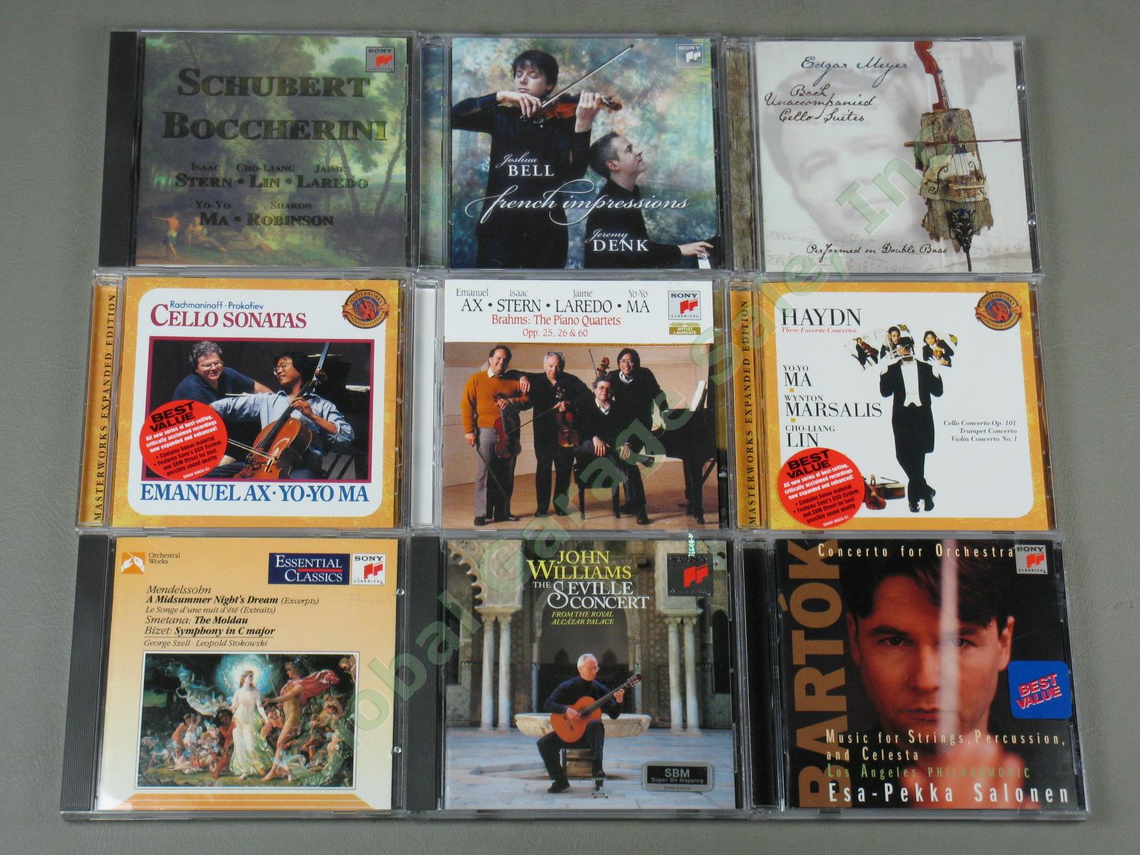 Sony Classical Music 34 CD Lot Brahms Haydn Mozart Bach Hilary Hahn Yo-Yo Ma NR! 6