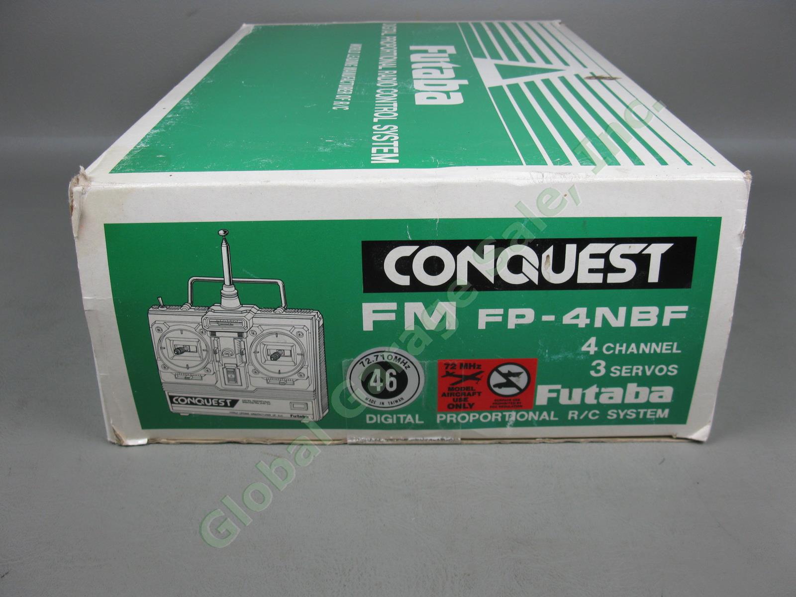 Futaba Conquest FM FP-4NBF 4-Channel 3-Servo Digital RC System Radio Controller 1