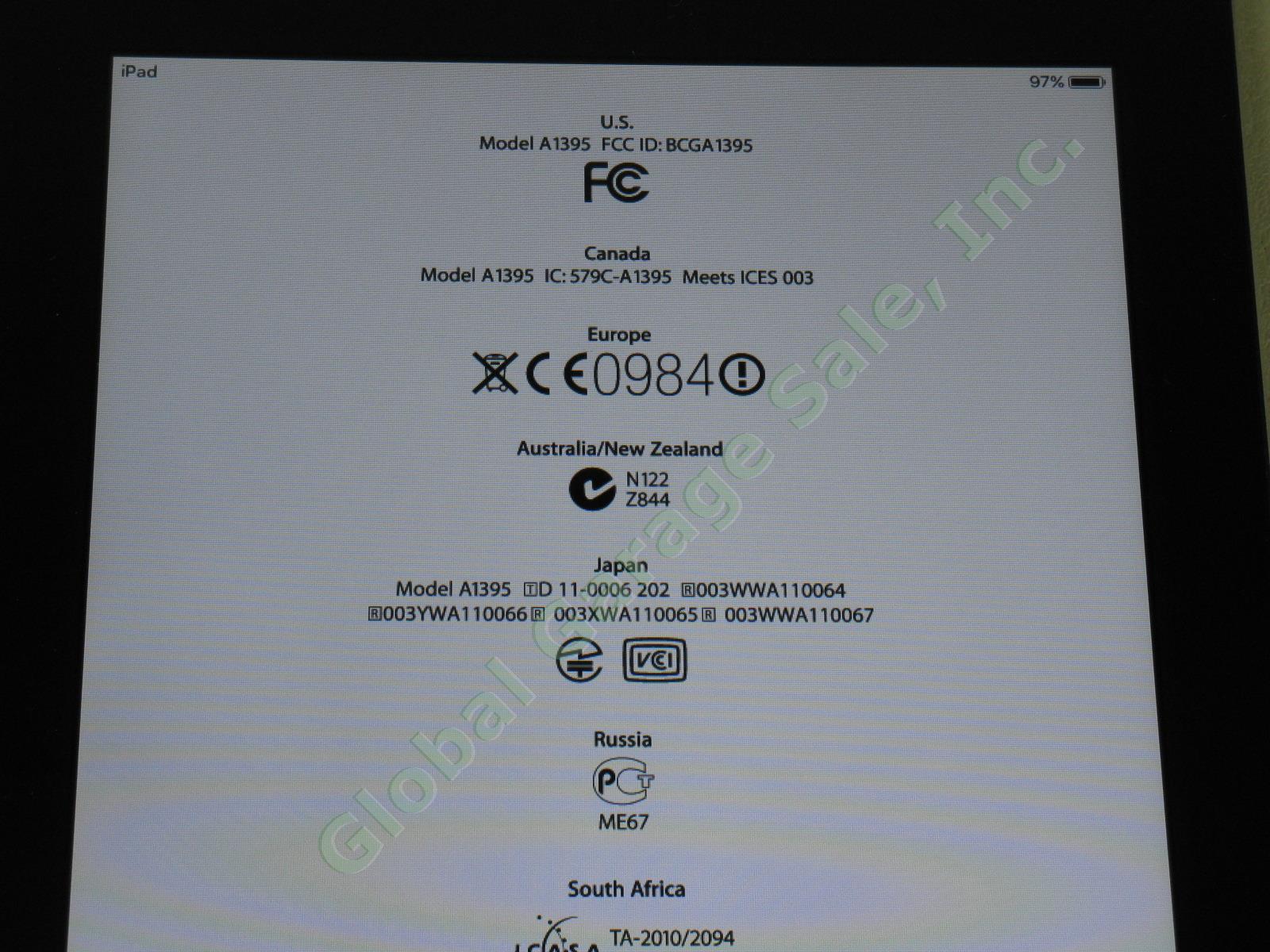 Apple iPad 2 Black Tablet 16GB Wifi Works Great Model MC770LL/A A1395 No Reserve 2