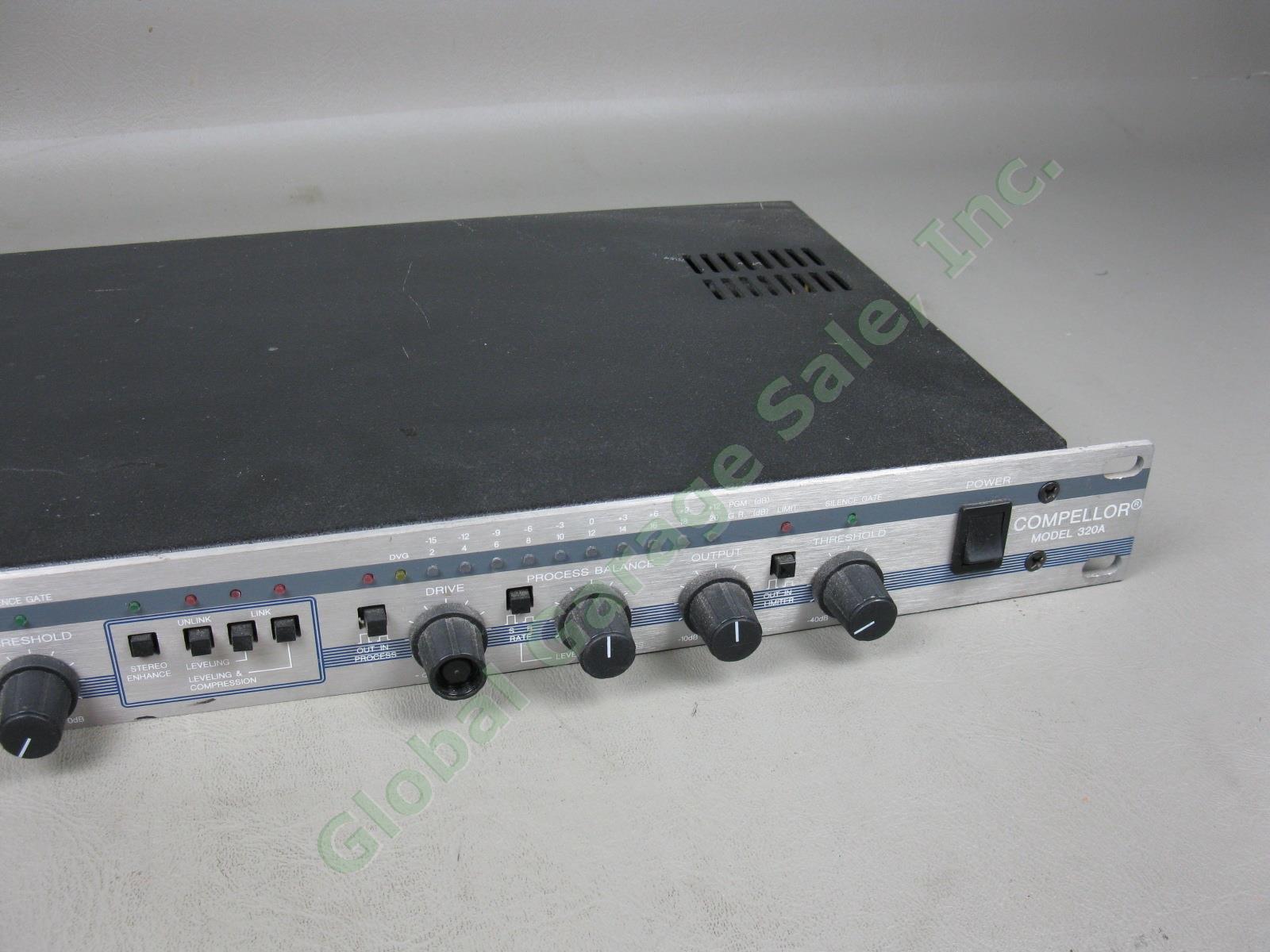 Aphex Compellor 320A Dual Channel Rack Mount Audio Compressor Leveler Limiter NR 2