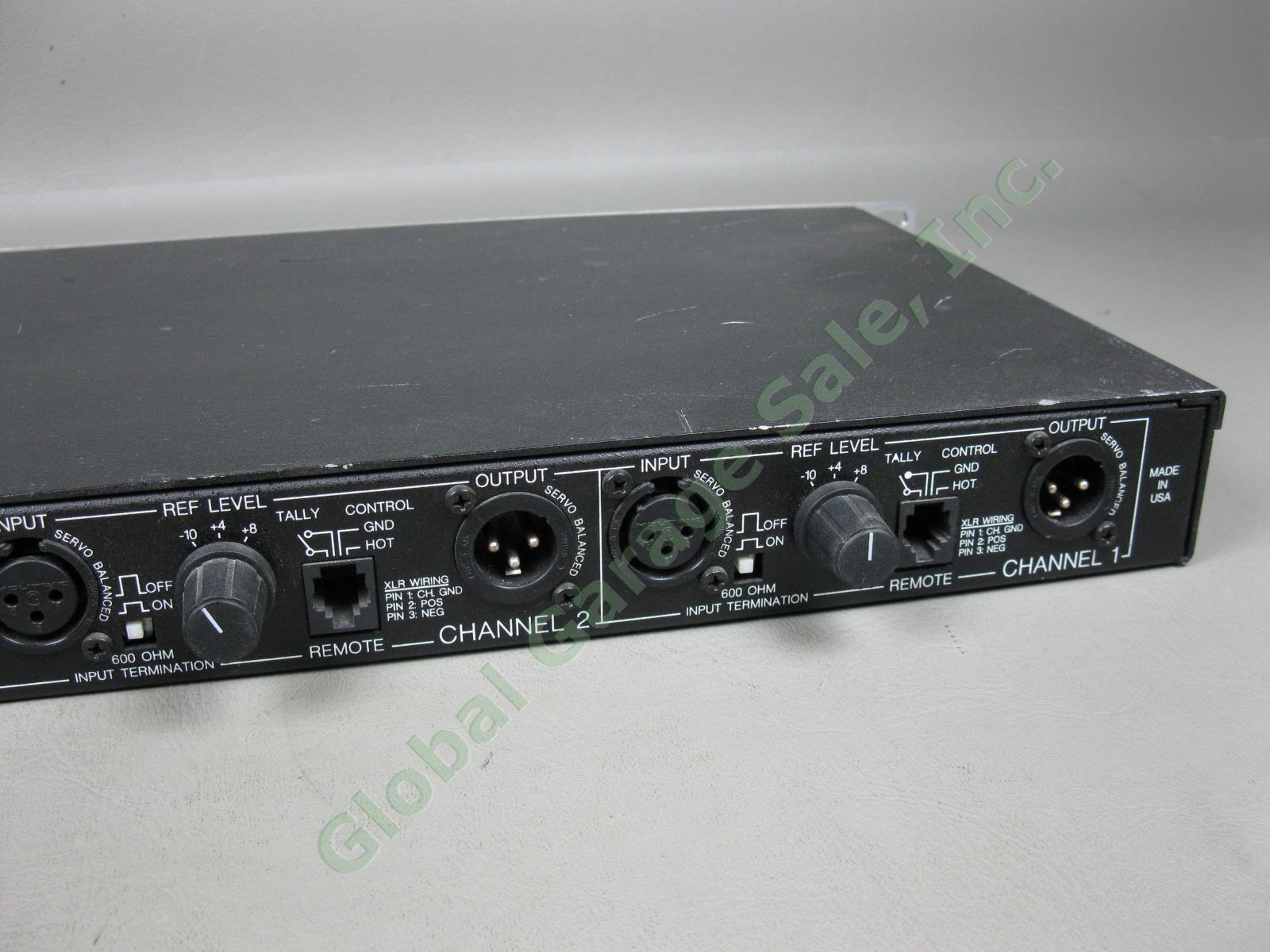 Aphex Compellor 320A Dual Channel Rack Mount Audio Compressor Leveler Limiter NR 8