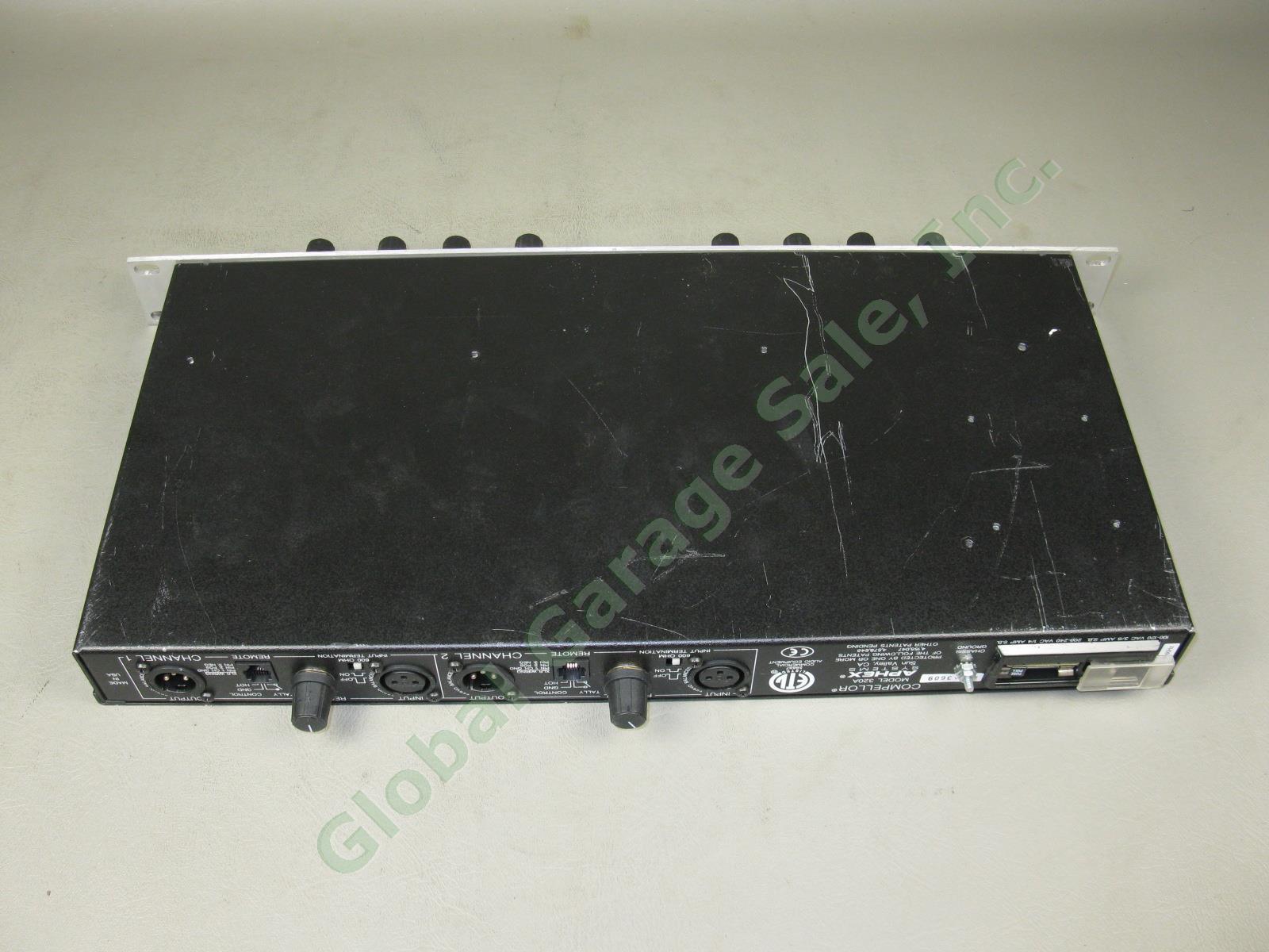 Aphex Compellor 320A Dual Channel Rack Mount Audio Compressor Leveler Limiter NR 9