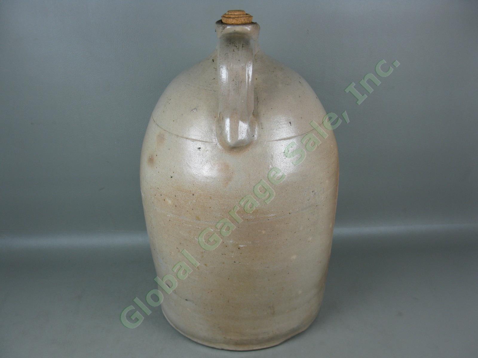 Vtg Antique St Leon Water Co Montreal Canada Cobalt Salt Glaze Stoneware Jug 18" 3