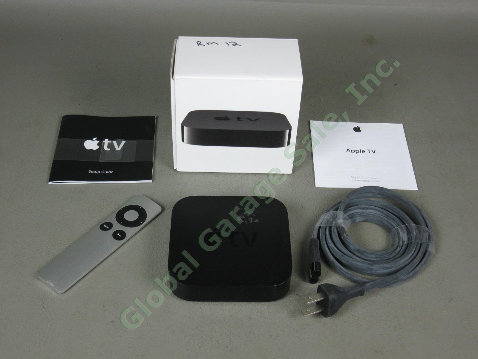 Apple TV 1080p Model A1427 3rd Gen Generation MD199LL/A One Owner Box Remote NR!