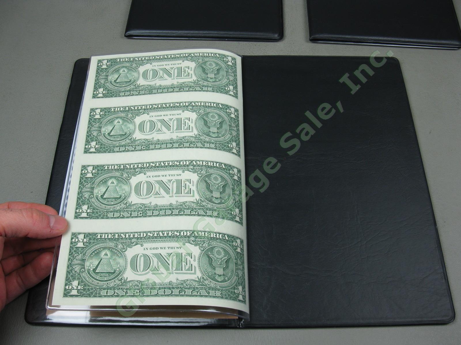 4 World Reserve Monetary Exchange Uncut Sheet US Bill Note Album Book Sets $1-20 2