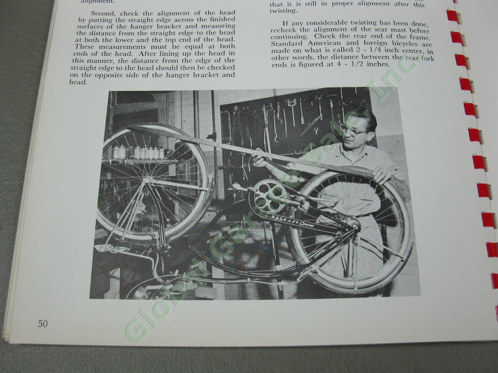 Vtg 1960s Arnold Schwinn Bicycle Dealer Part Accessory Service Manual Binder Lot 4
