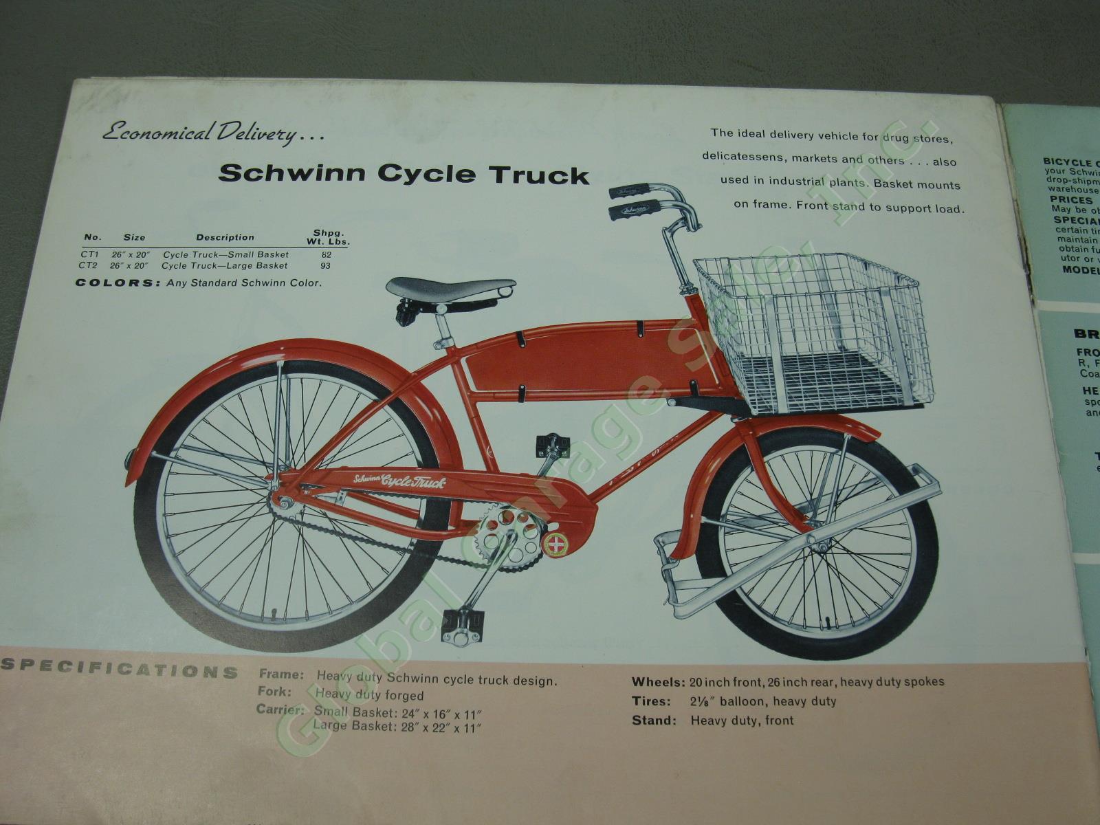 Vtg 1960s Arnold Schwinn Bicycle Dealer Part Accessory Service Manual Binder Lot 7
