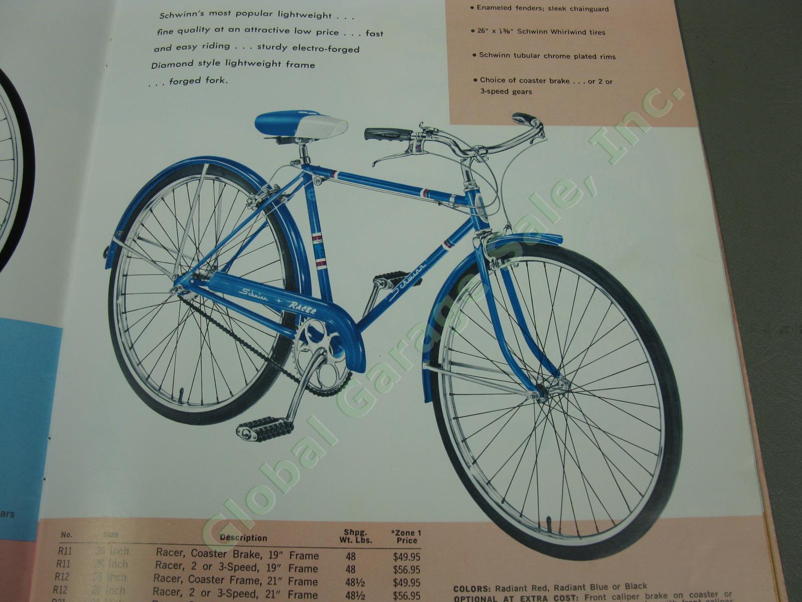 Vtg 1960s Arnold Schwinn Bicycle Dealer Part Accessory Service Manual Binder Lot 9