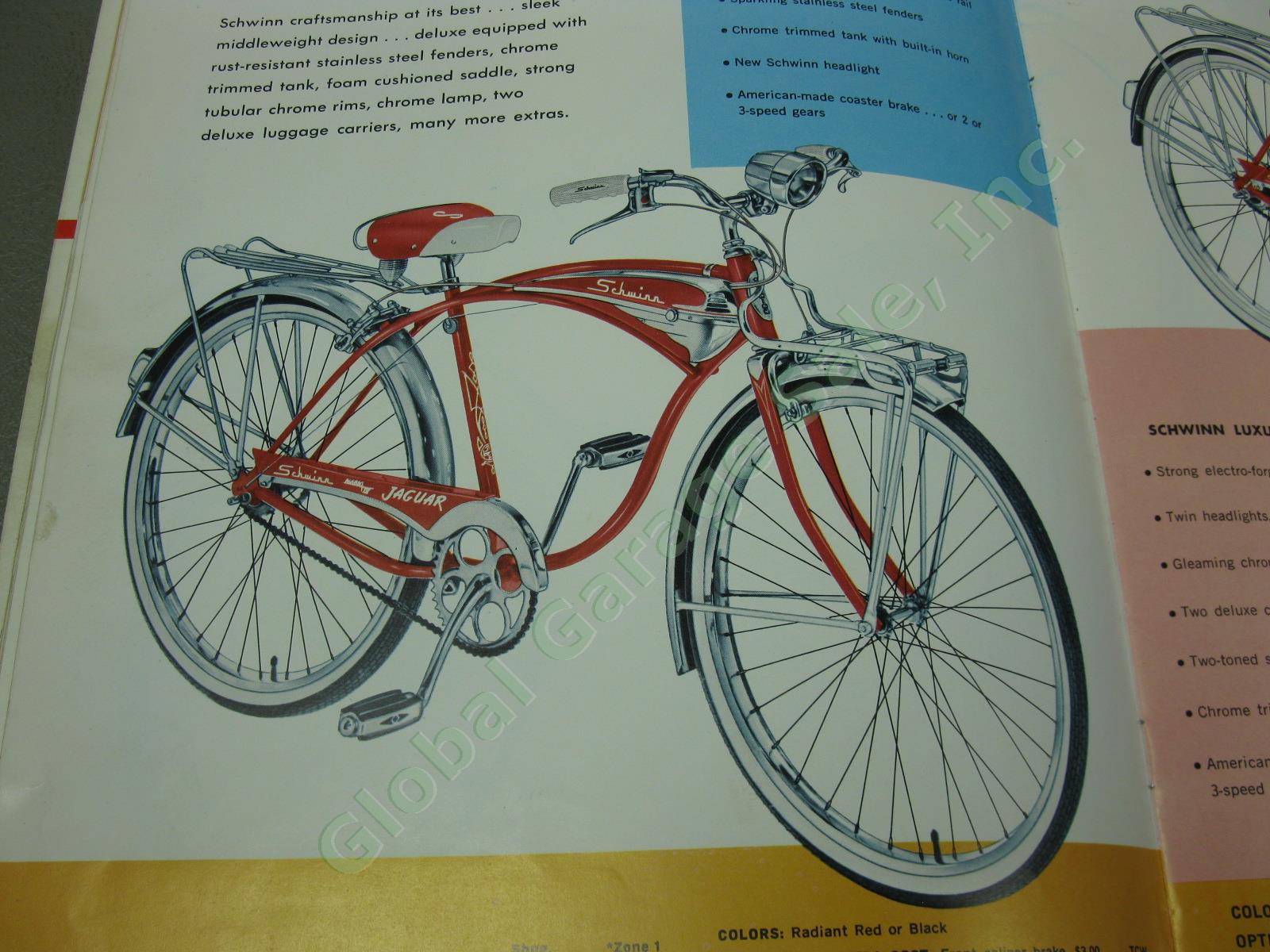Vtg 1960s Arnold Schwinn Bicycle Dealer Part Accessory Service Manual Binder Lot 10