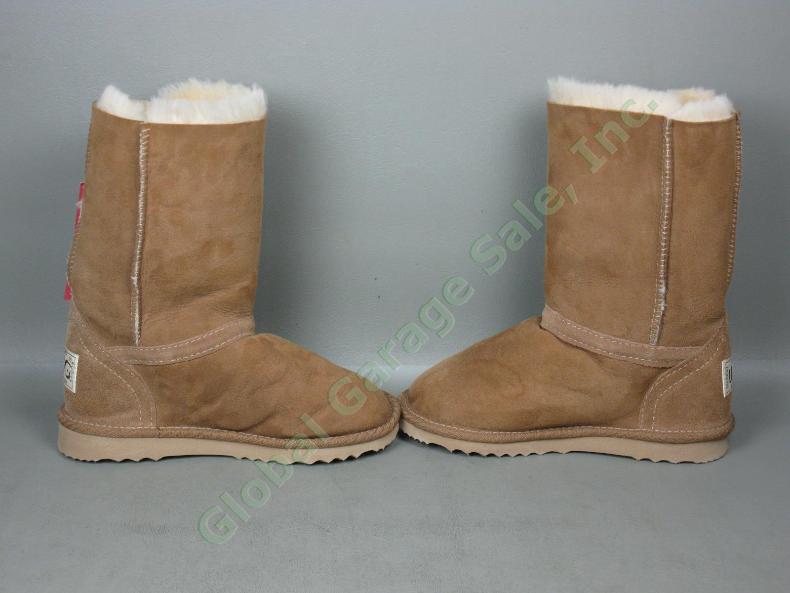NWT Ladies Womens UGG Sheepskin Tall Button Boots w/Tags US 5-6 5.5 UK 3 EU 35.5 4