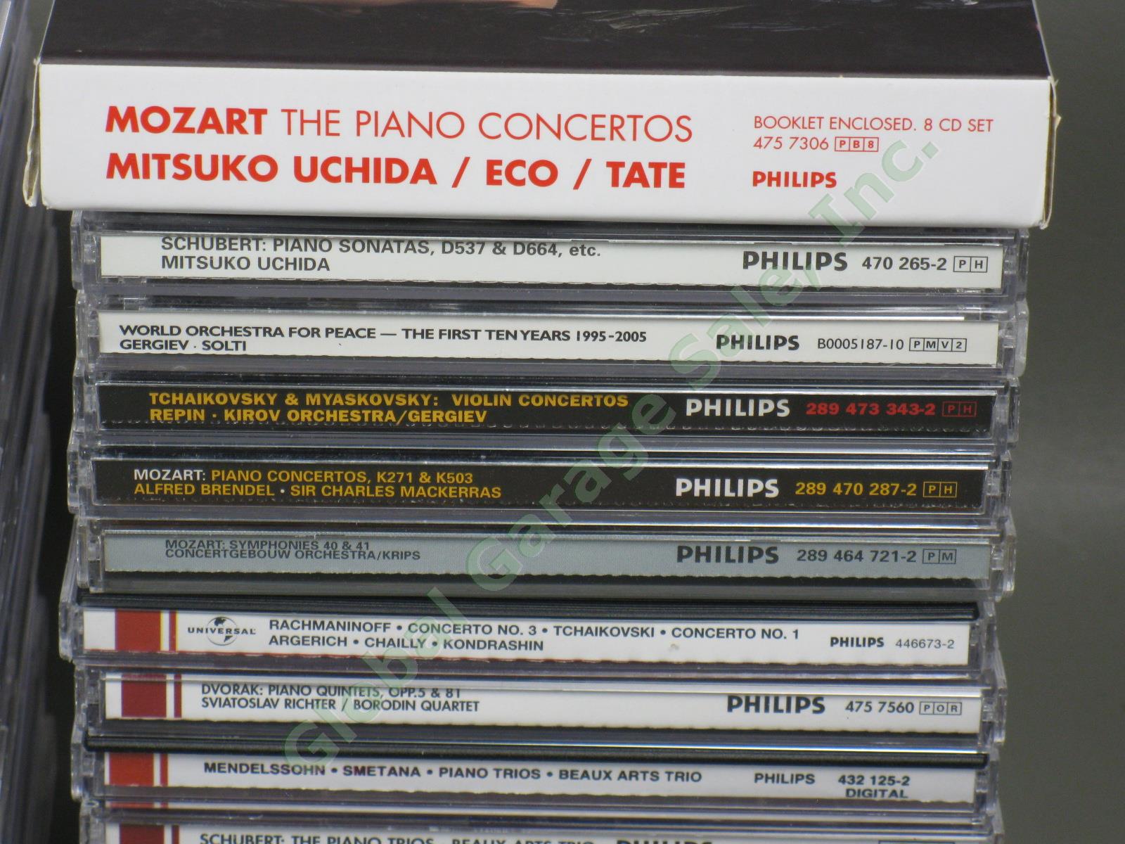 56 Classical Music CDs Lot Philips Label Mozart Dvorak Beethoven Uchida Gergiev 3