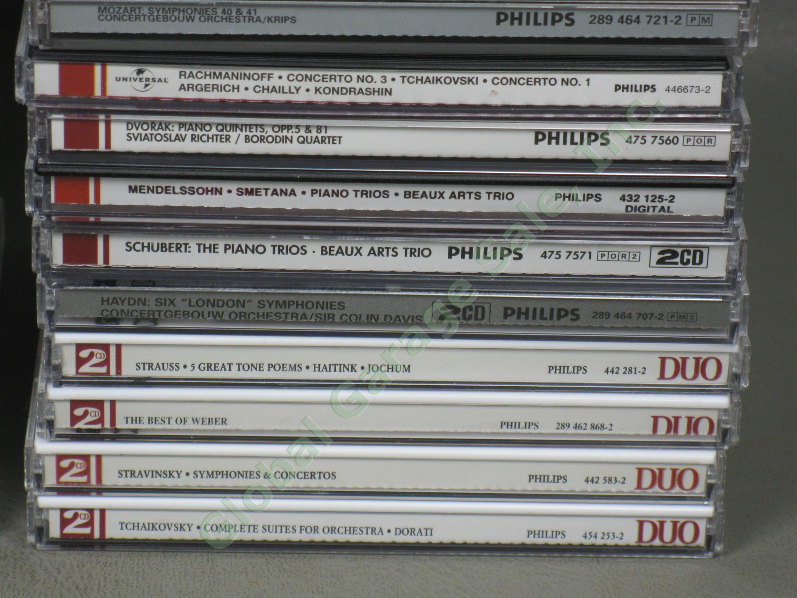 56 Classical Music CDs Lot Philips Label Mozart Dvorak Beethoven Uchida Gergiev 4