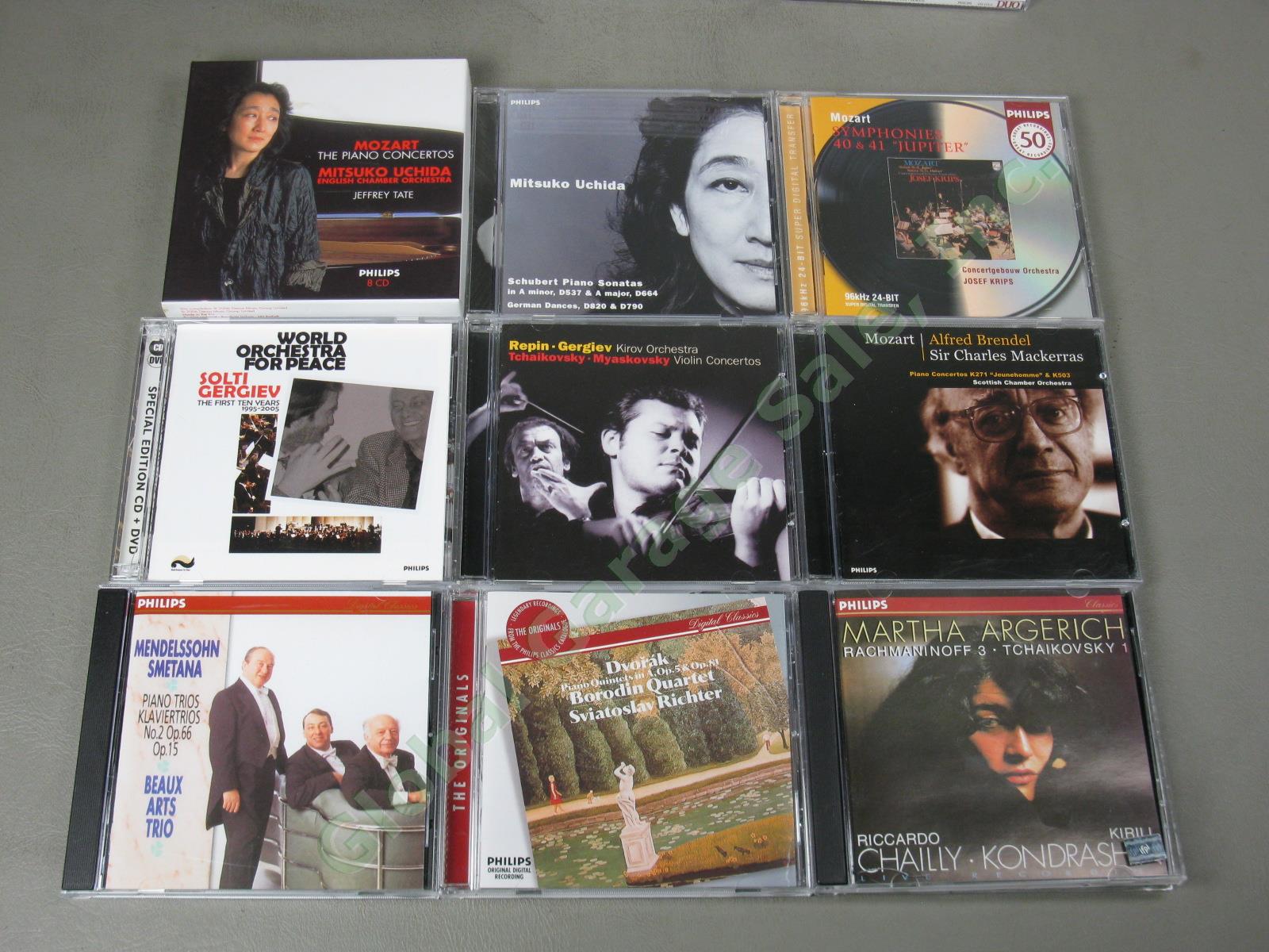 56 Classical Music CDs Lot Philips Label Mozart Dvorak Beethoven Uchida Gergiev 5