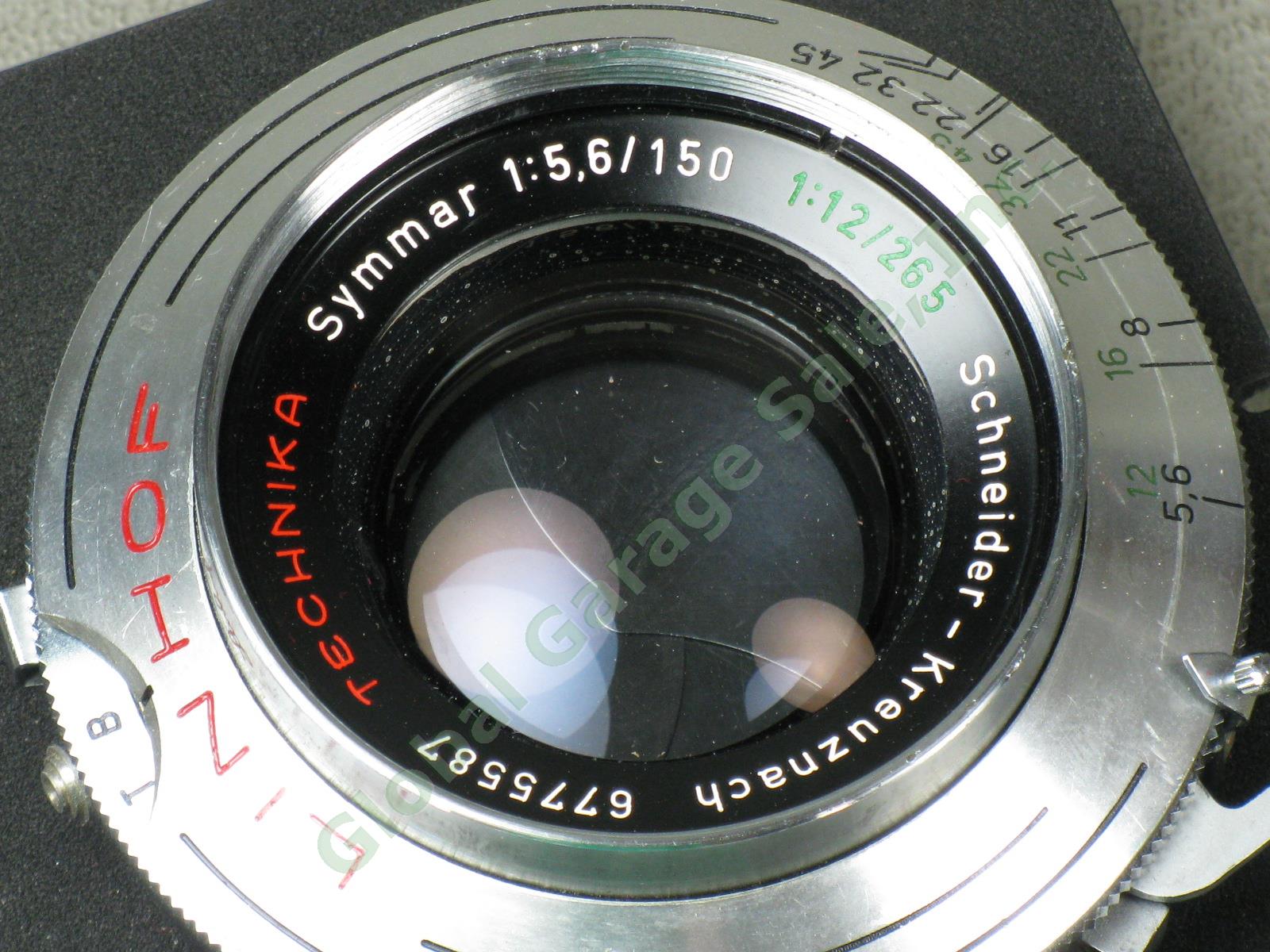 Linhof Technika Symmar 1:5.6 f/5.6 150mm Schneider-Kreuznach Camera Lens 6775587 2