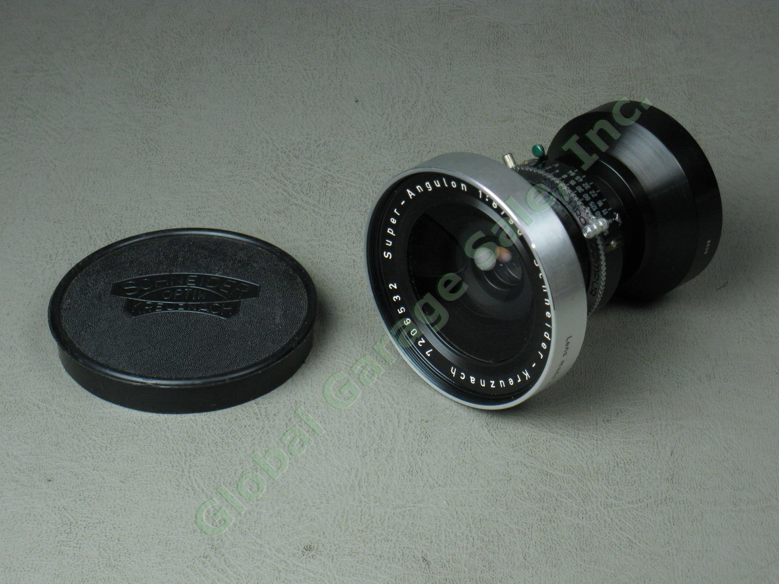 Schneider-Kreuznach Super-Angulon 1:8 f/8 90mm Camera Lens Serial #7206932 NR!