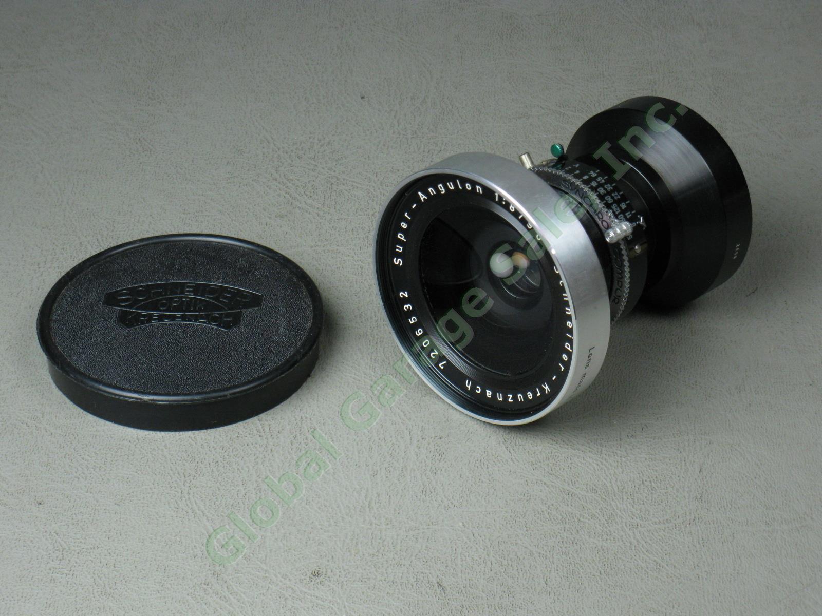 Schneider-Kreuznach Super-Angulon 1:8 f/8 90mm Camera Lens Serial #7206932 NR! 1
