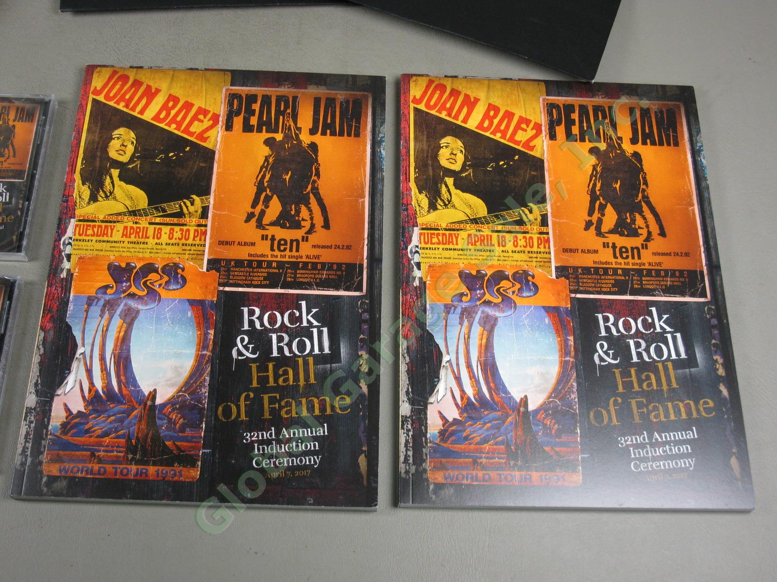 2 SETS! 2017 Rock & Roll Hall Of Fame Program CD + VIP Gift Bag Tupak Pearl Jam 1