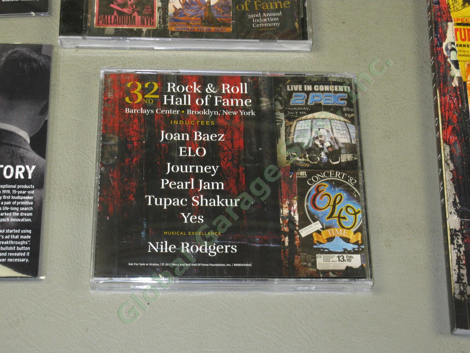 2 SETS! 2017 Rock & Roll Hall Of Fame Program CD + VIP Gift Bag Tupak Pearl Jam 7