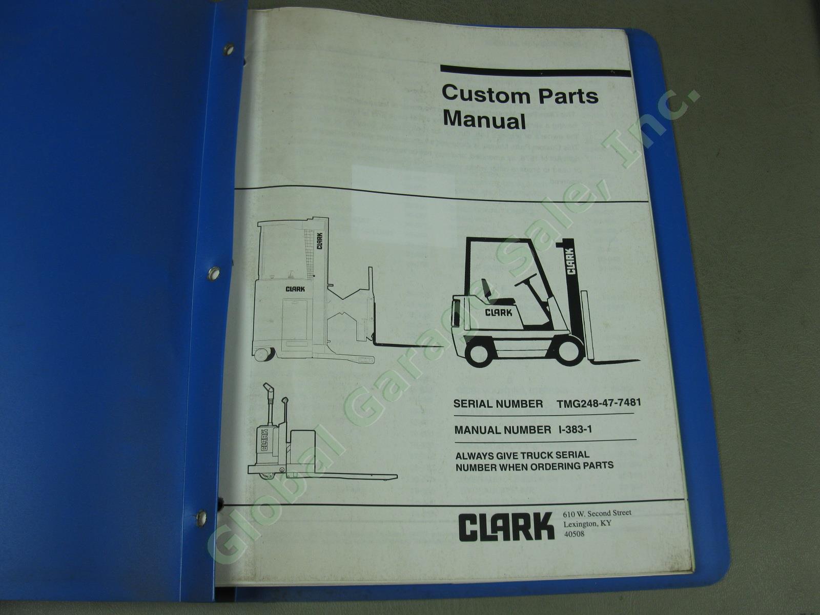 9 Vtg Clark Forklift Operators Parts Service Manual Lot C500 CF-20/25 1960s-90s 7