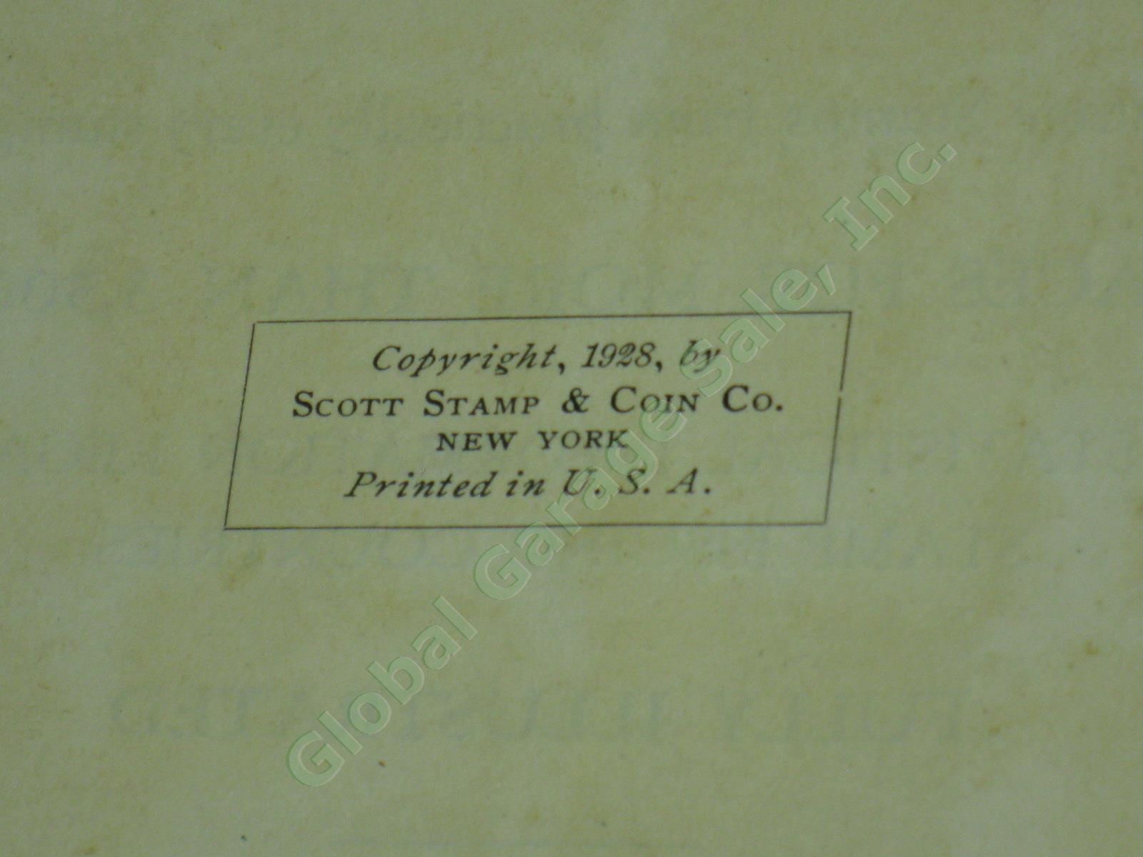 Vtg US + World Stamp Lot 1928 Scotts Imperial Album Sheets Blocks Postcards NR! 3