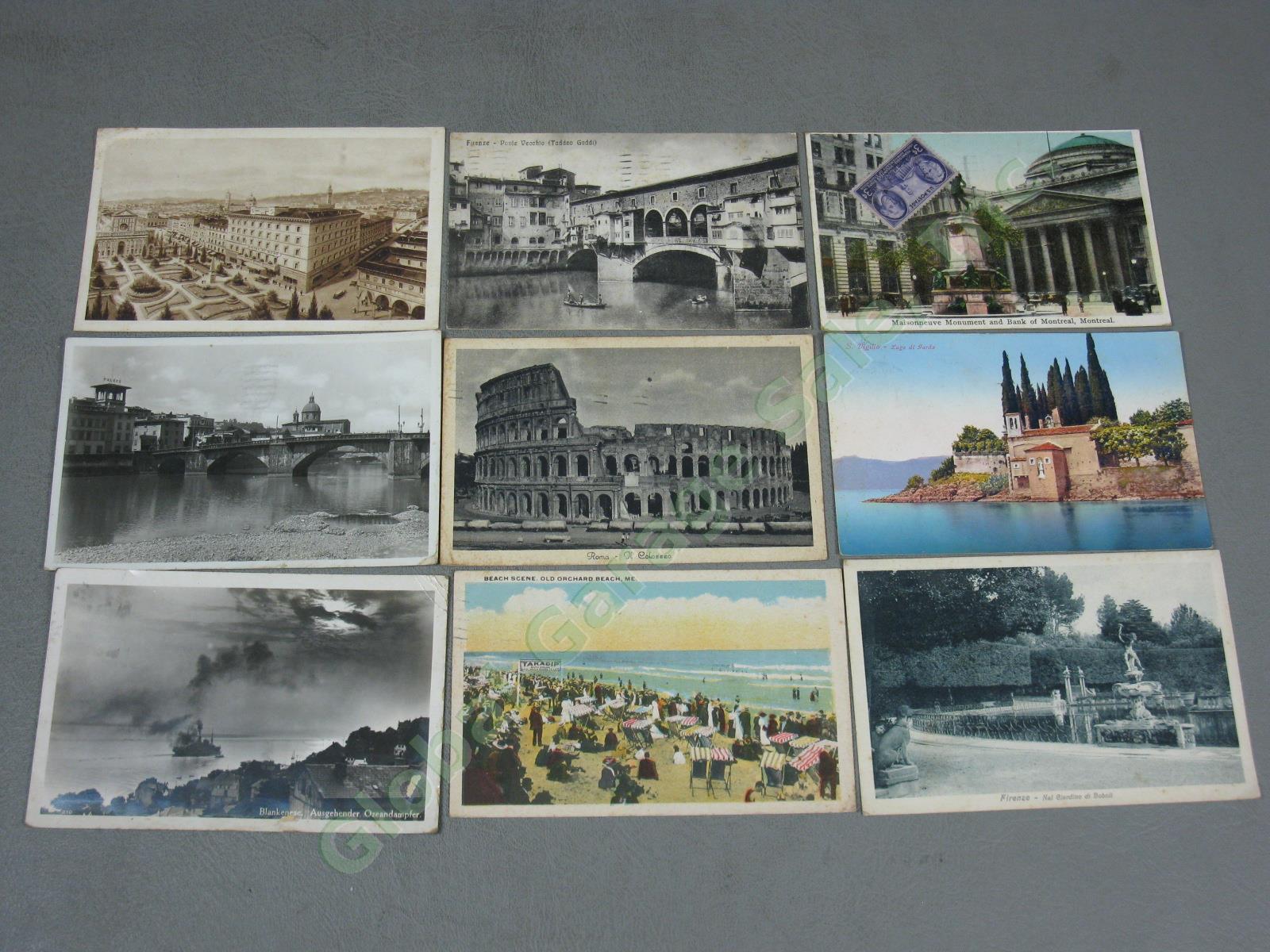 Vtg US + World Stamp Lot 1928 Scotts Imperial Album Sheets Blocks Postcards NR! 38